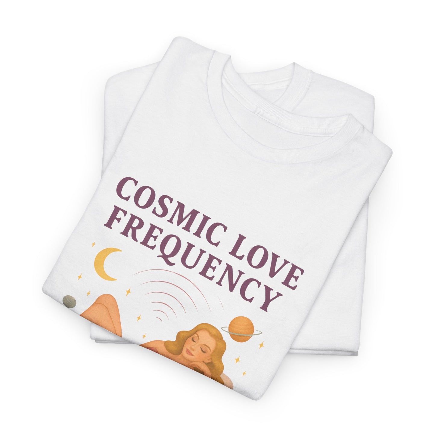 Cosmic Love Frequency 963 Hz Unisex T-Shirt – Retro Vintage Spiritual Graphic Tee, Angel Number Vibes, Feminine Pin Up Inspired Top - Madame Soulière