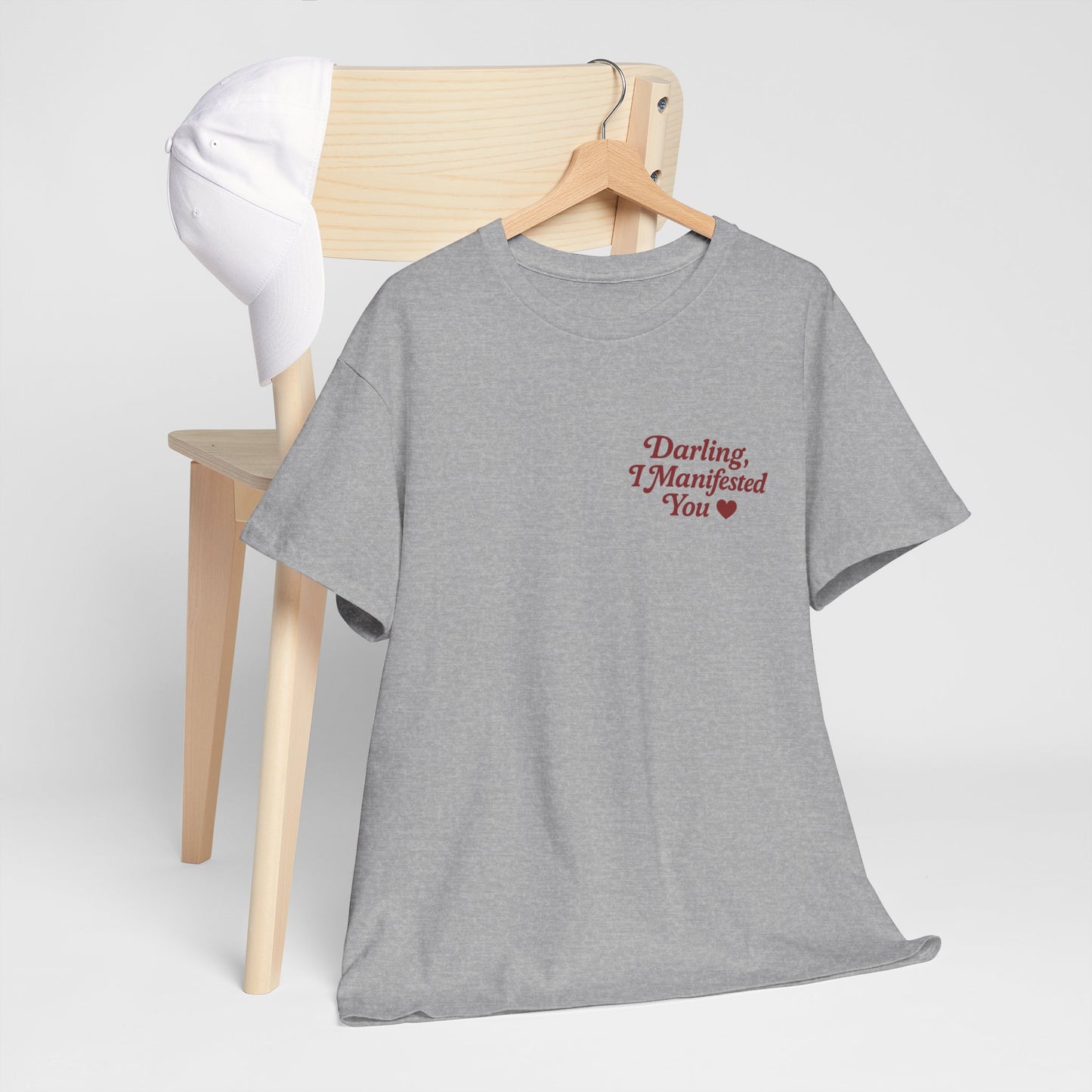 Darling, I Manifested You – Retro Mini Graphic Tee | Unisex Vintage Spiritual Shirt - Madame Soulière