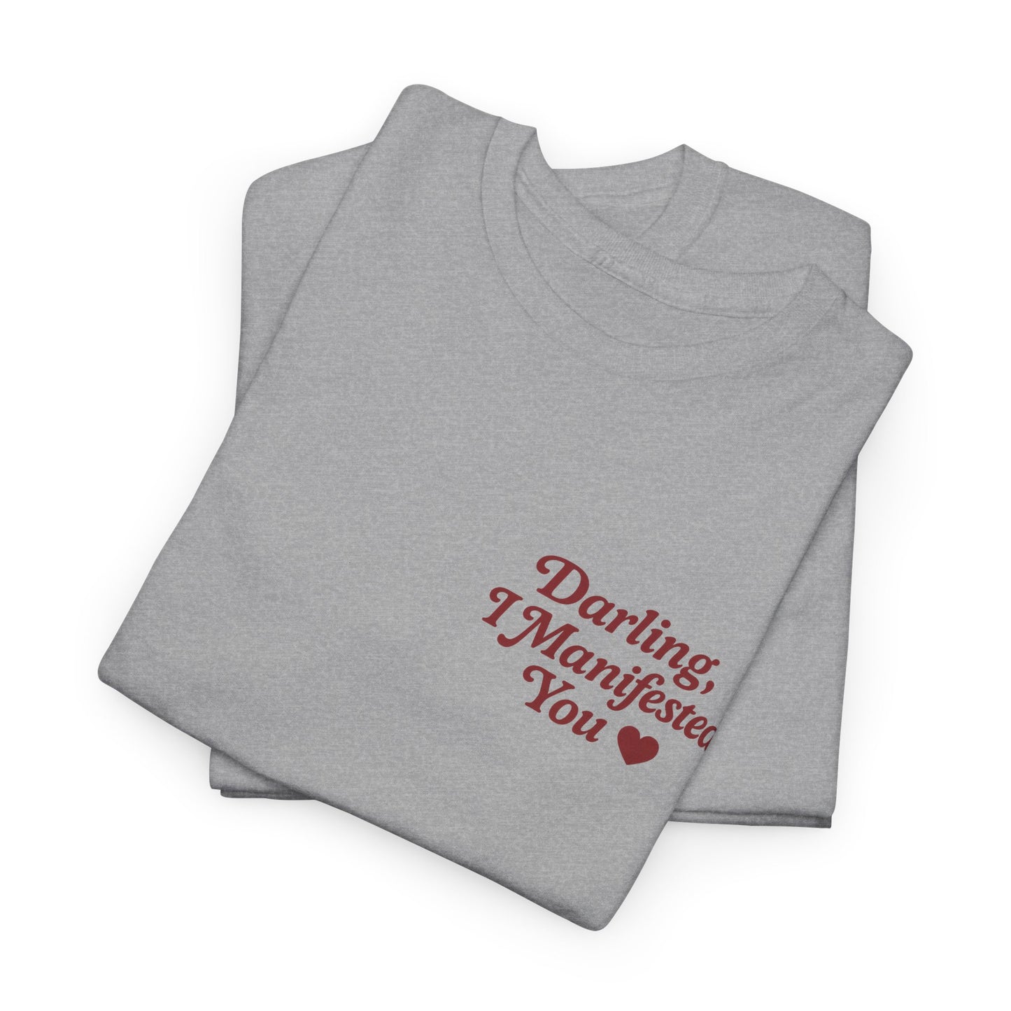 Darling, I Manifested You – Retro Mini Graphic Tee | Unisex Vintage Spiritual Shirt - Madame Soulière