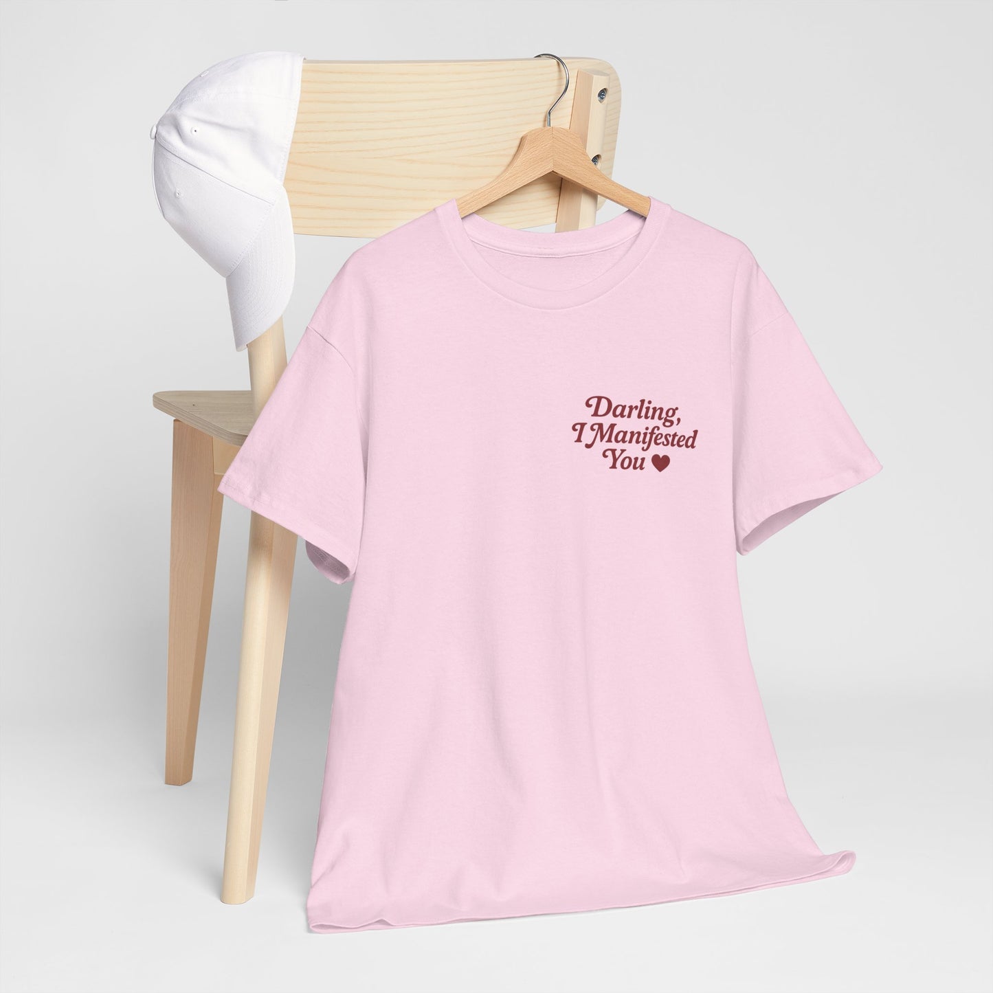 Darling, I Manifested You – Retro Mini Graphic Tee | Unisex Vintage Spiritual Shirt - Madame Soulière