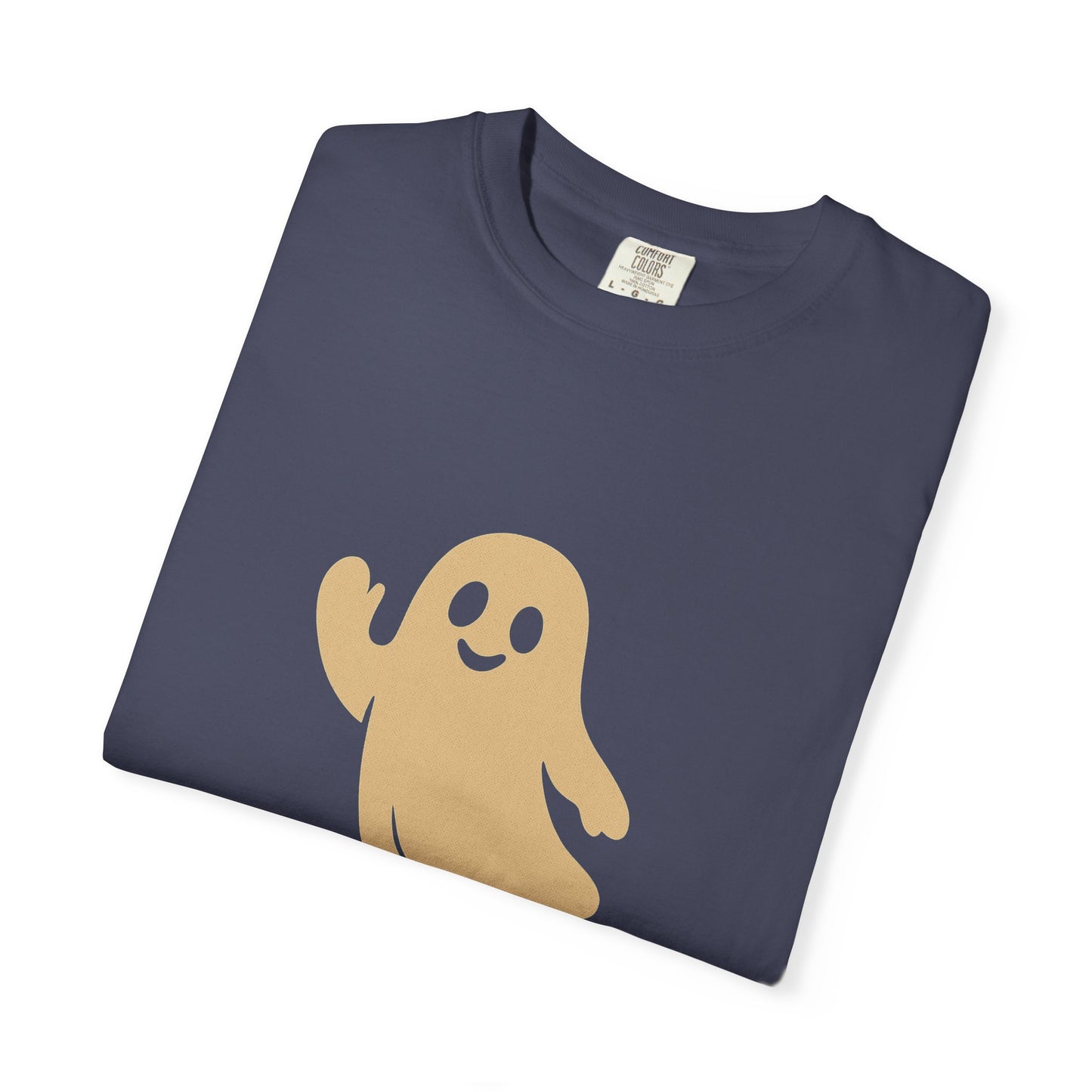 Retro Halloween Ghost T-Shirt – Vintage Pin Up Style Tee, Spooky Season Graphic Top, Hey Boo Shirt for Women & Men - Madame Soulière
