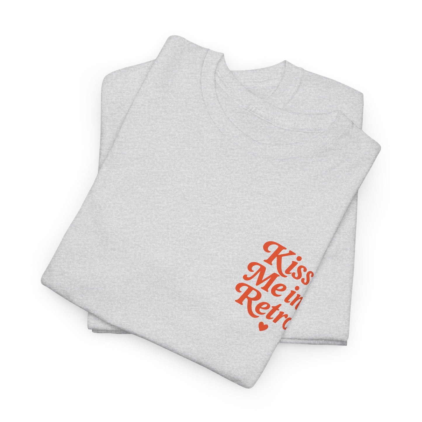 Retro Mini Slogan Unisex T-Shirt – Kiss Me in Retro Graphic Tee, Vintage Pin Up Inspired Top, 50s Rockabilly Style, Feminine Retro Statement Shirt - Madame Soulière