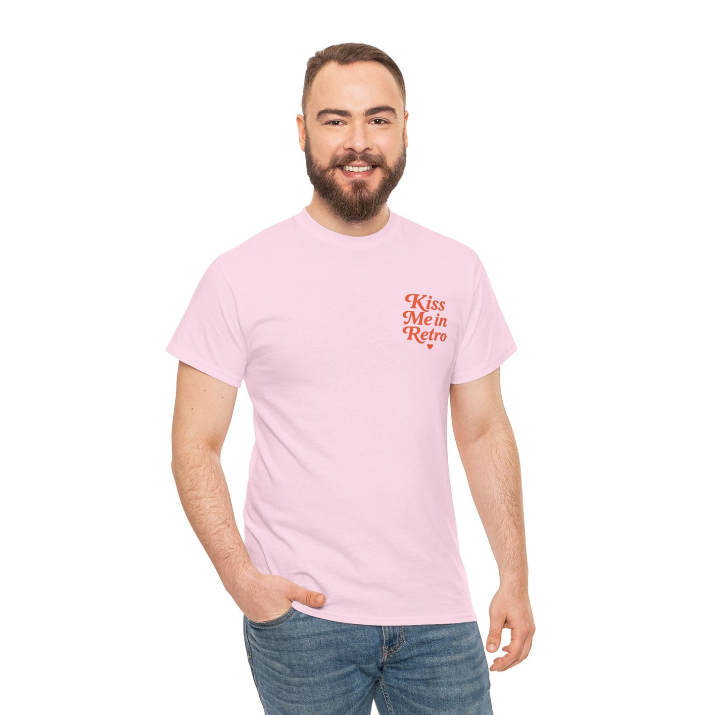 Retro Mini Slogan Unisex T-Shirt – Kiss Me in Retro Graphic Tee, Vintage Pin Up Inspired Top, 50s Rockabilly Style, Feminine Retro Statement Shirt - Madame Soulière