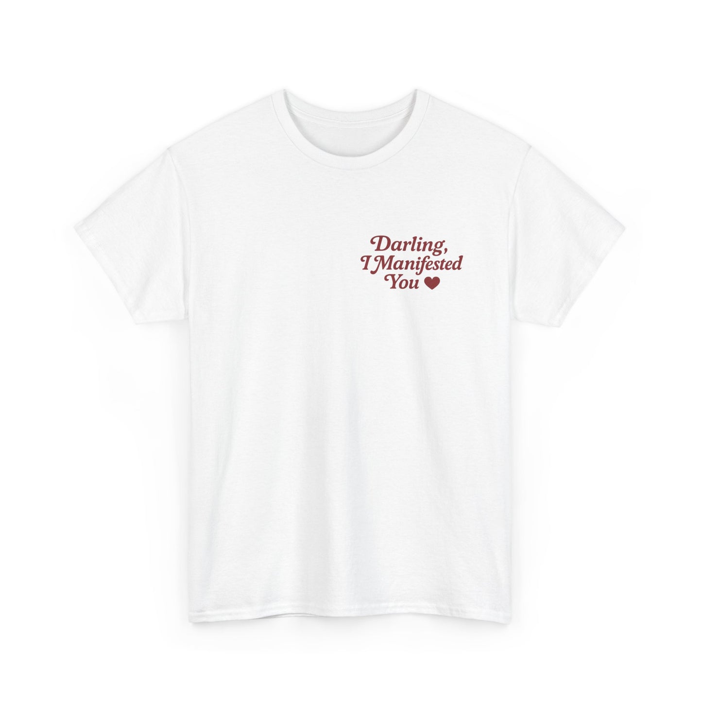 Darling, I Manifested You – Retro Mini Graphic Tee | Unisex Vintage Spiritual Shirt - Madame Soulière