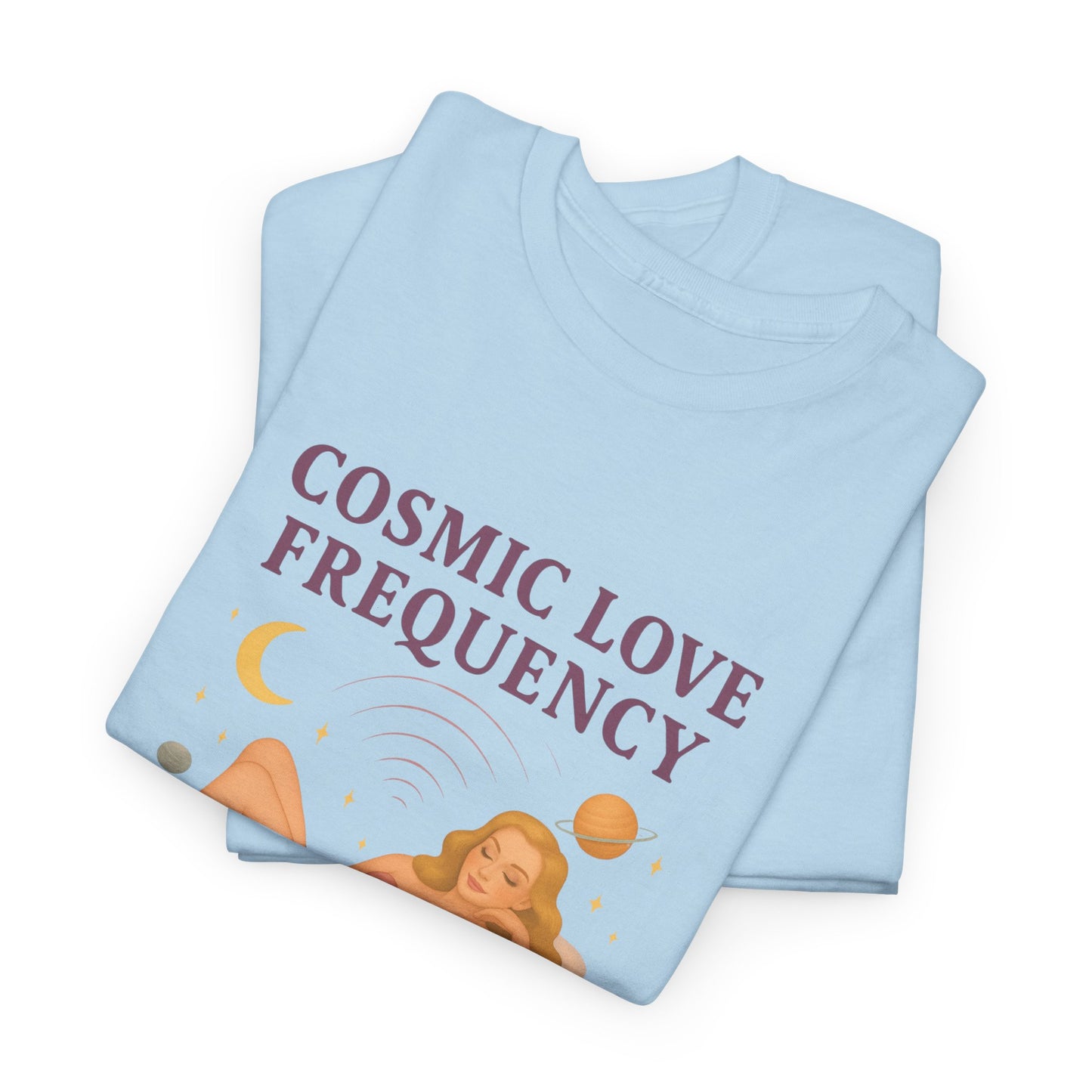 Cosmic Love Frequency 963 Hz Unisex T-Shirt – Retro Vintage Spiritual Graphic Tee, Angel Number Vibes, Feminine Pin Up Inspired Top - Madame Soulière