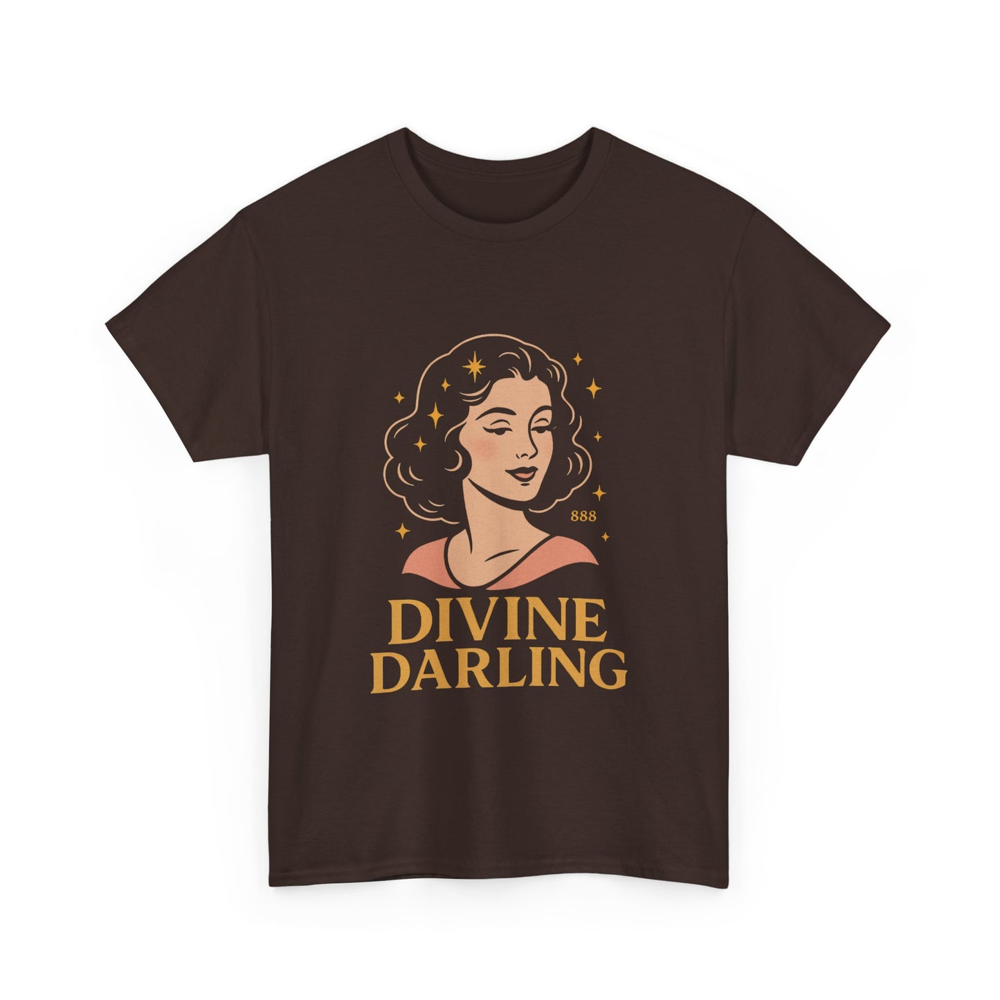 Wearing 888 Like It’s Chanel – Divine Darling T-Shirt, Vintage Retro Unisex Tee, 50s Pin Up Spirit Shirt - Madame Soulière
