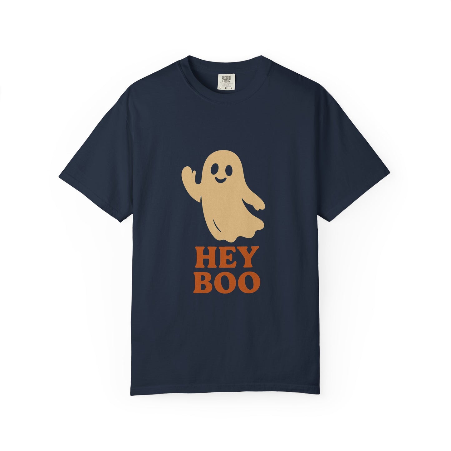 Retro Halloween Ghost T-Shirt – Vintage Pin Up Style Tee, Spooky Season Graphic Top, Hey Boo Shirt for Women & Men - Madame Soulière