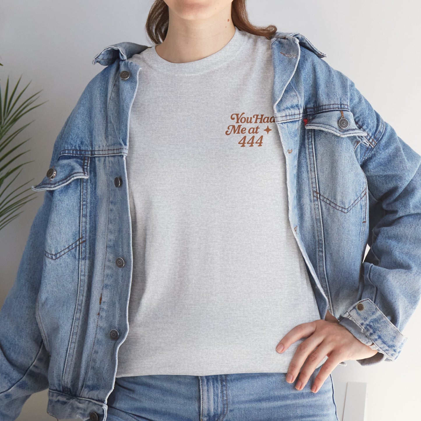 You Had Me at 444 – Retro Angel Number Mini Graphic Tee | Unisex Vintage Spiritual Shirt - Madame Soulière