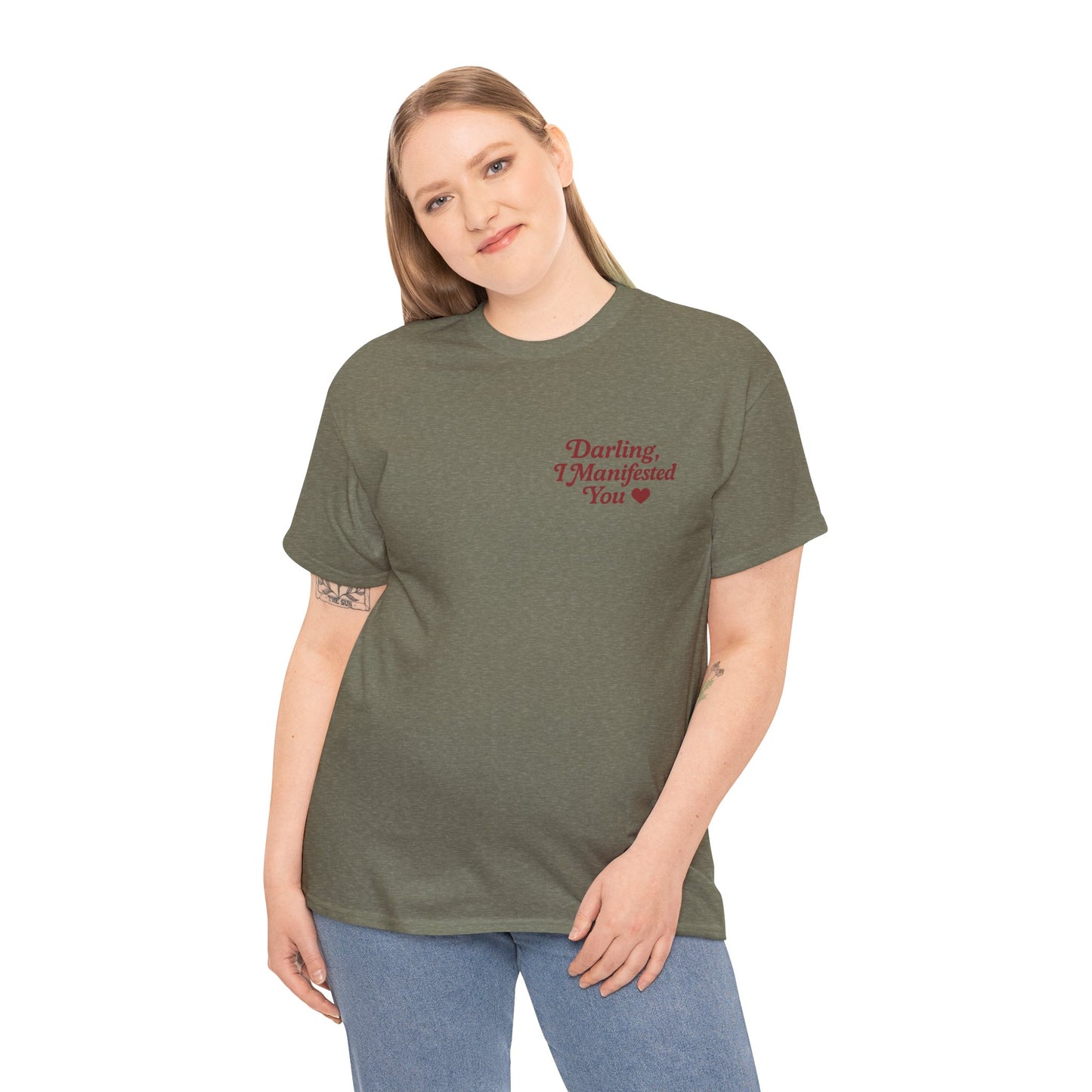 Darling, I Manifested You – Retro Mini Graphic Tee | Unisex Vintage Spiritual Shirt - Madame Soulière