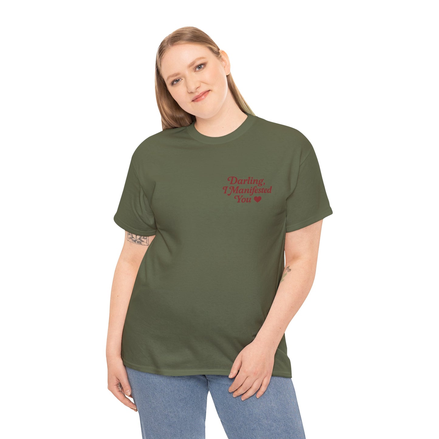 Darling, I Manifested You – Retro Mini Graphic Tee | Unisex Vintage Spiritual Shirt - Madame Soulière