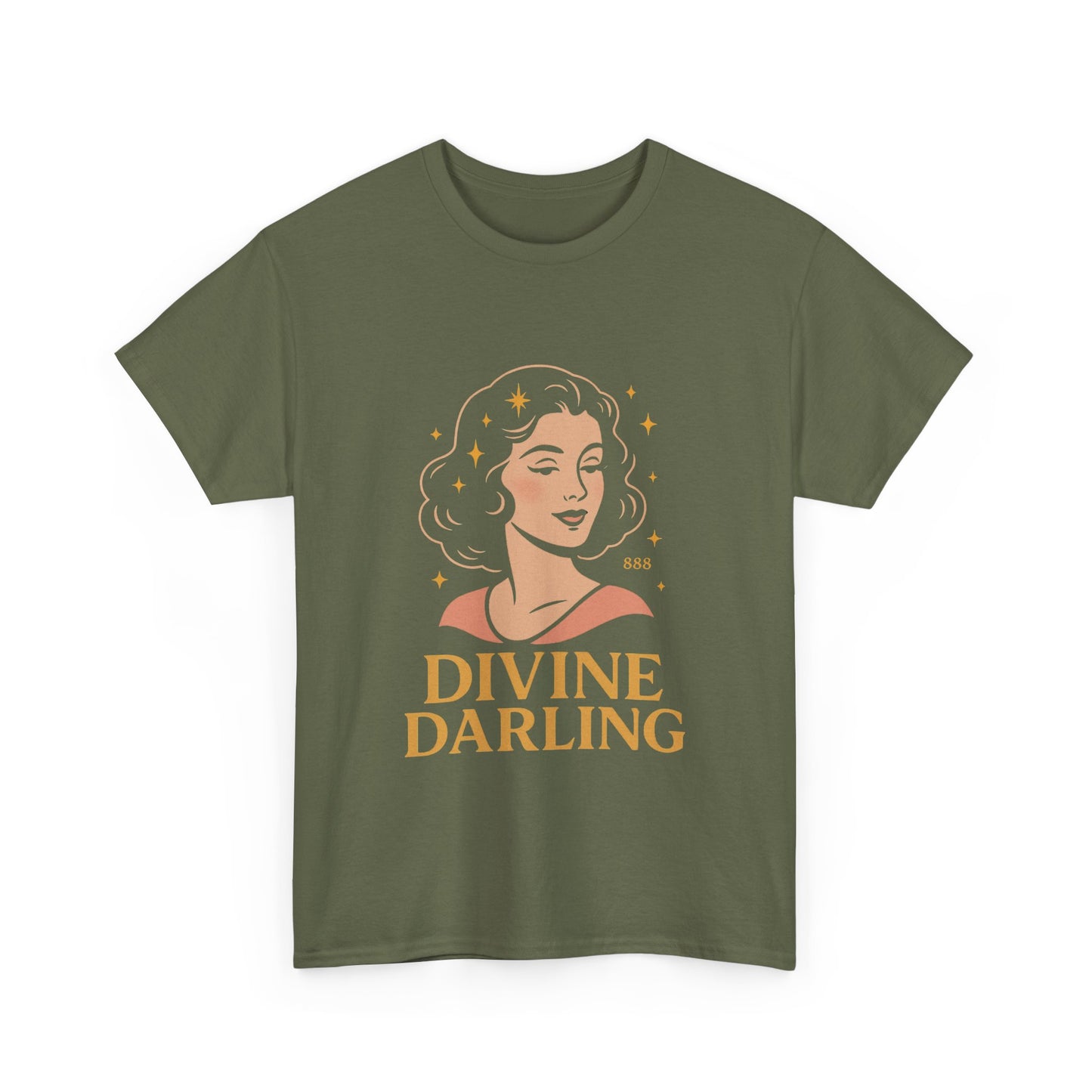 Wearing 888 Like It’s Chanel – Divine Darling T-Shirt, Vintage Retro Unisex Tee, 50s Pin Up Spirit Shirt - Madame Soulière