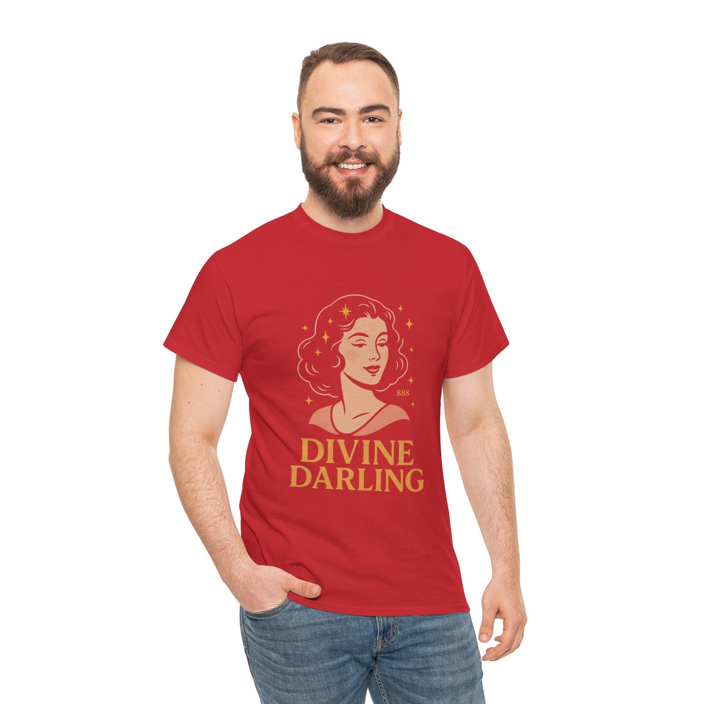 Wearing 888 Like It’s Chanel – Divine Darling T-Shirt, Vintage Retro Unisex Tee, 50s Pin Up Spirit Shirt - Madame Soulière