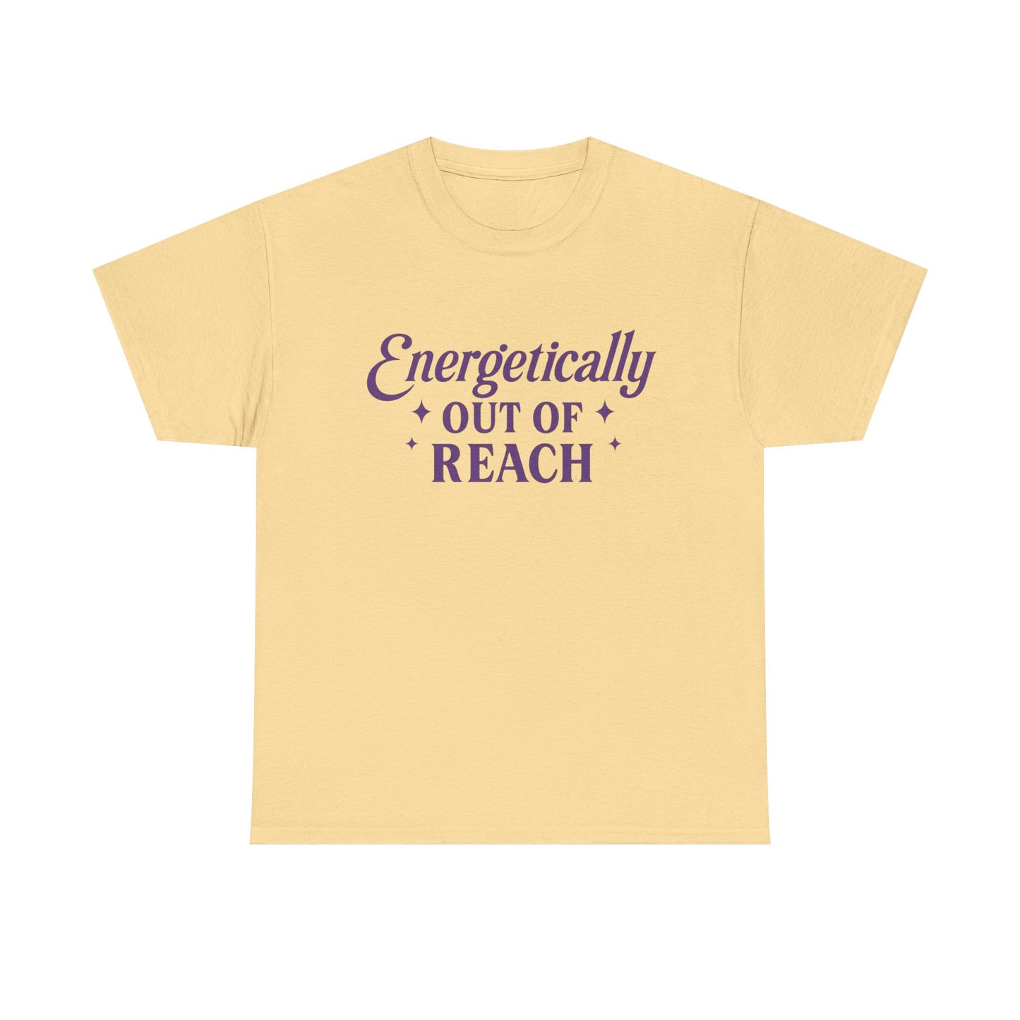 Energetically Out of Reach Unisex T-Shirt – Retro Vintage Graphic Tee, Spiritual Pin Up Shirt, Aesthetic Cosmic Vibes Top - Madame Soulière