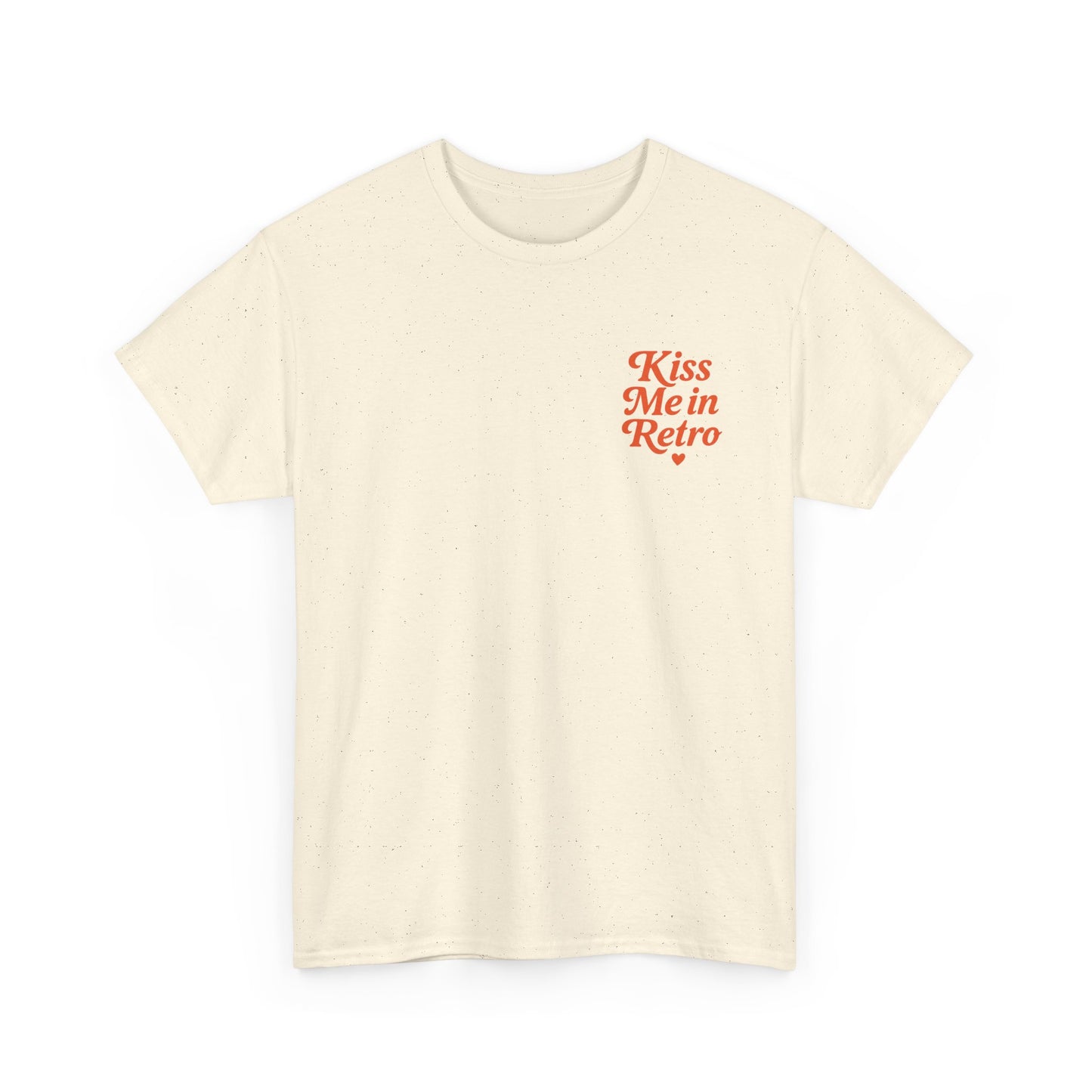 Retro Mini Slogan Unisex T-Shirt – Kiss Me in Retro Graphic Tee, Vintage Pin Up Inspired Top, 50s Rockabilly Style, Feminine Retro Statement Shirt - Madame Soulière