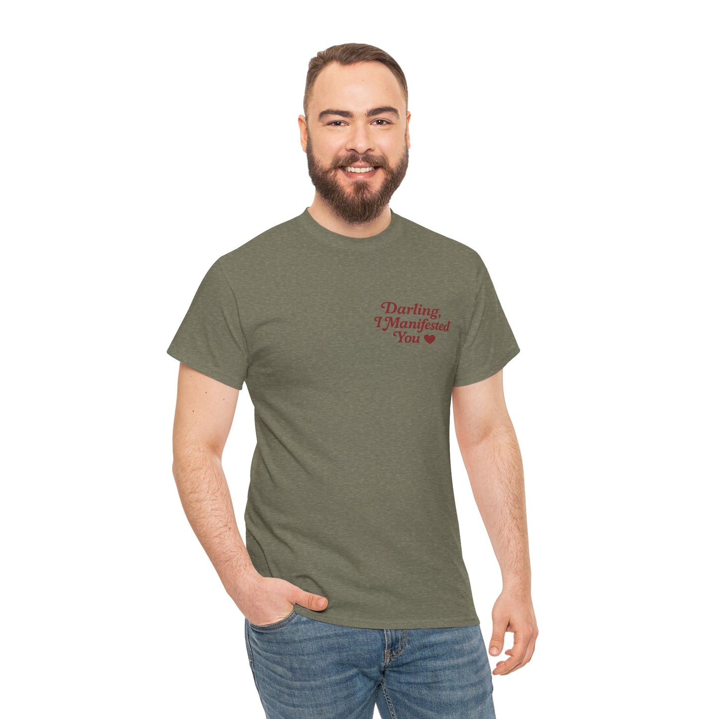 Darling, I Manifested You – Retro Mini Graphic Tee | Unisex Vintage Spiritual Shirt - Madame Soulière