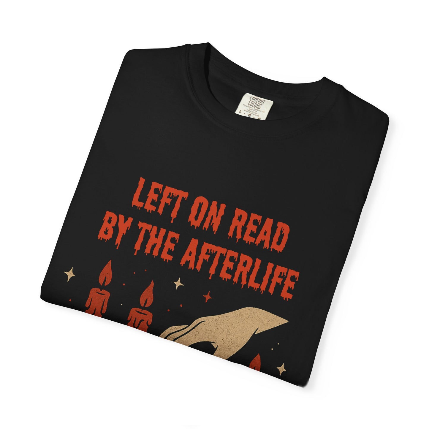 Halloween T-Shirt Unisex – Retro Vintage Design „Left on Read by the Afterlife“ - Madame Soulière