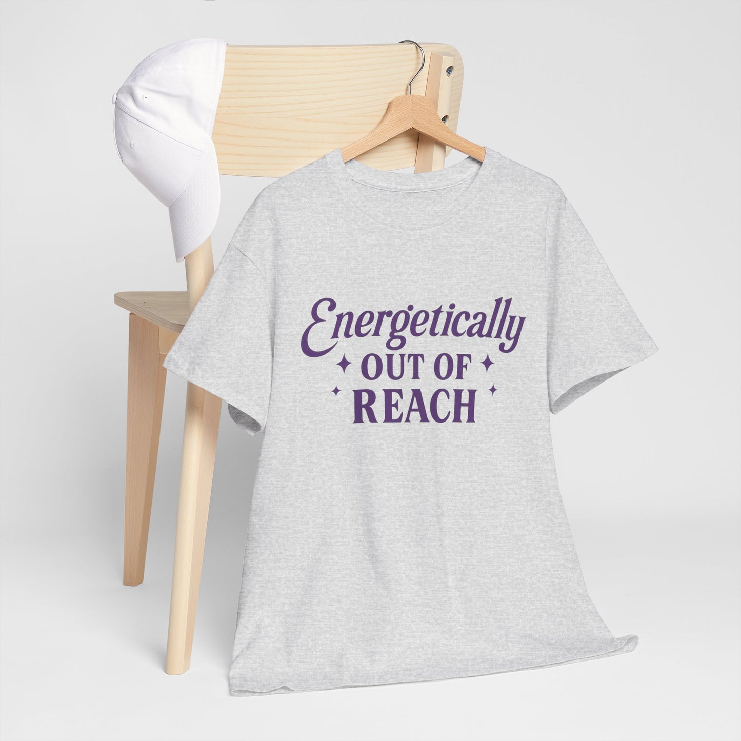 Energetically Out of Reach Unisex T-Shirt – Retro Vintage Graphic Tee, Spiritual Pin Up Shirt, Aesthetic Cosmic Vibes Top - Madame Soulière