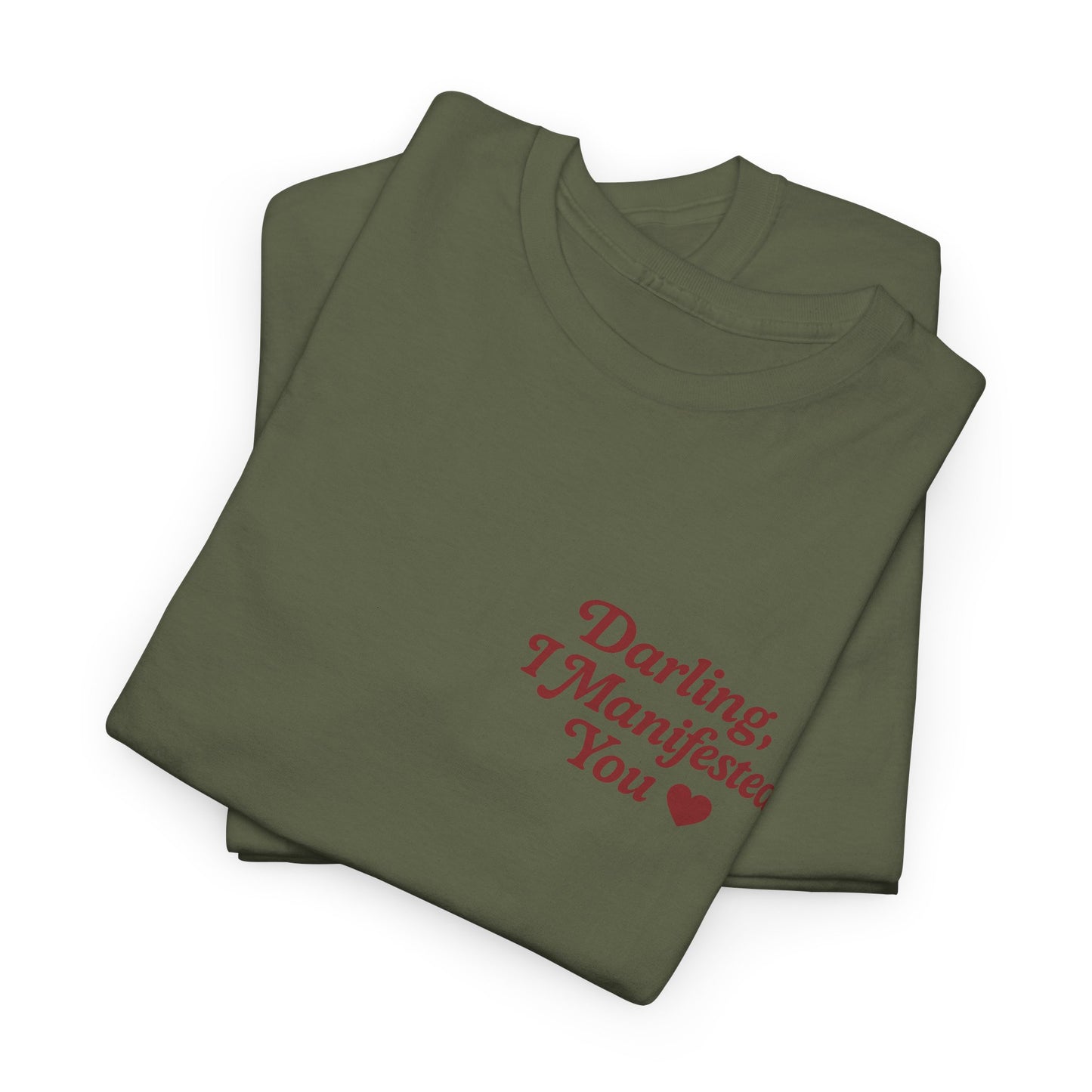 Darling, I Manifested You – Retro Mini Graphic Tee | Unisex Vintage Spiritual Shirt - Madame Soulière