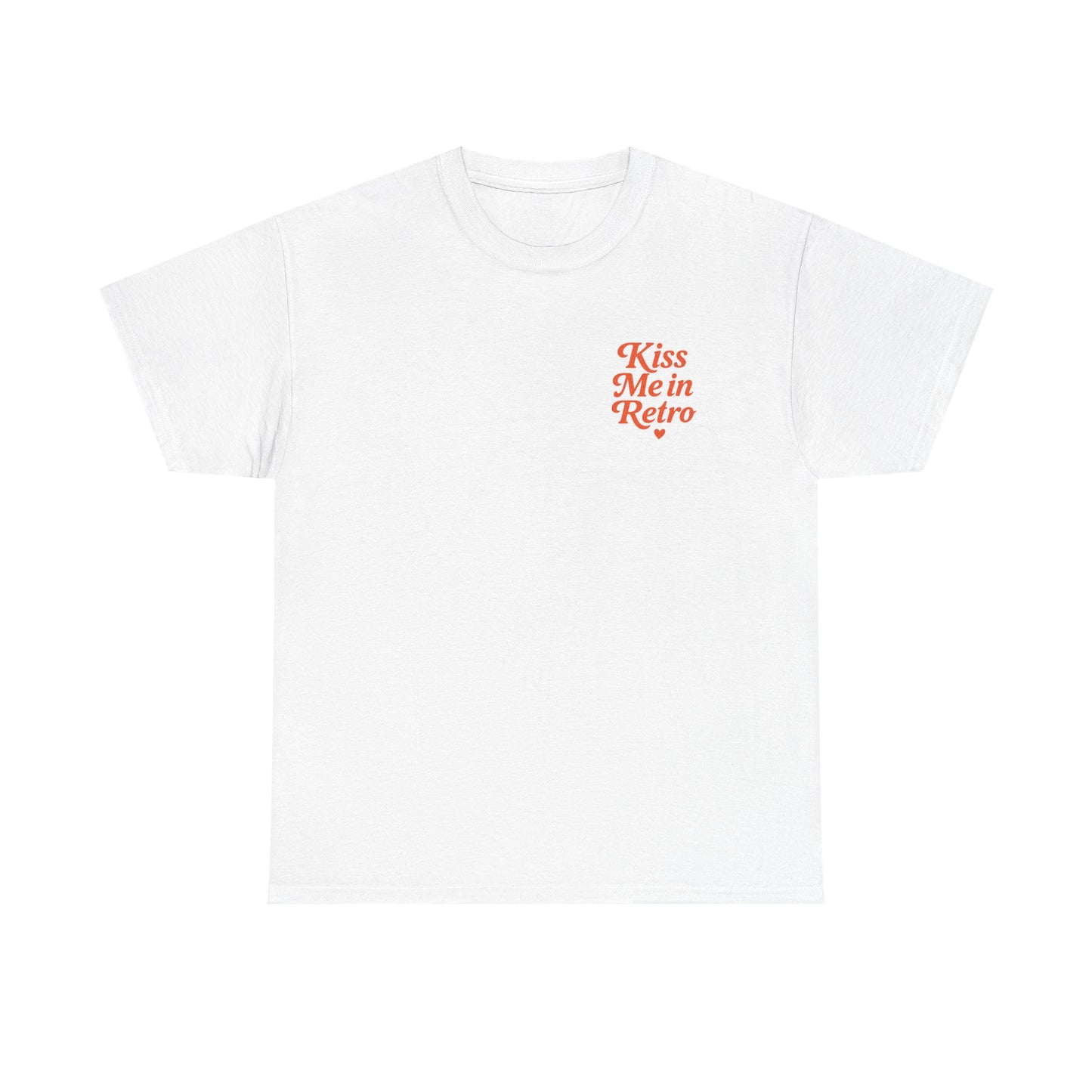 Retro Mini Slogan Unisex T-Shirt – Kiss Me in Retro Graphic Tee, Vintage Pin Up Inspired Top, 50s Rockabilly Style, Feminine Retro Statement Shirt - Madame Soulière