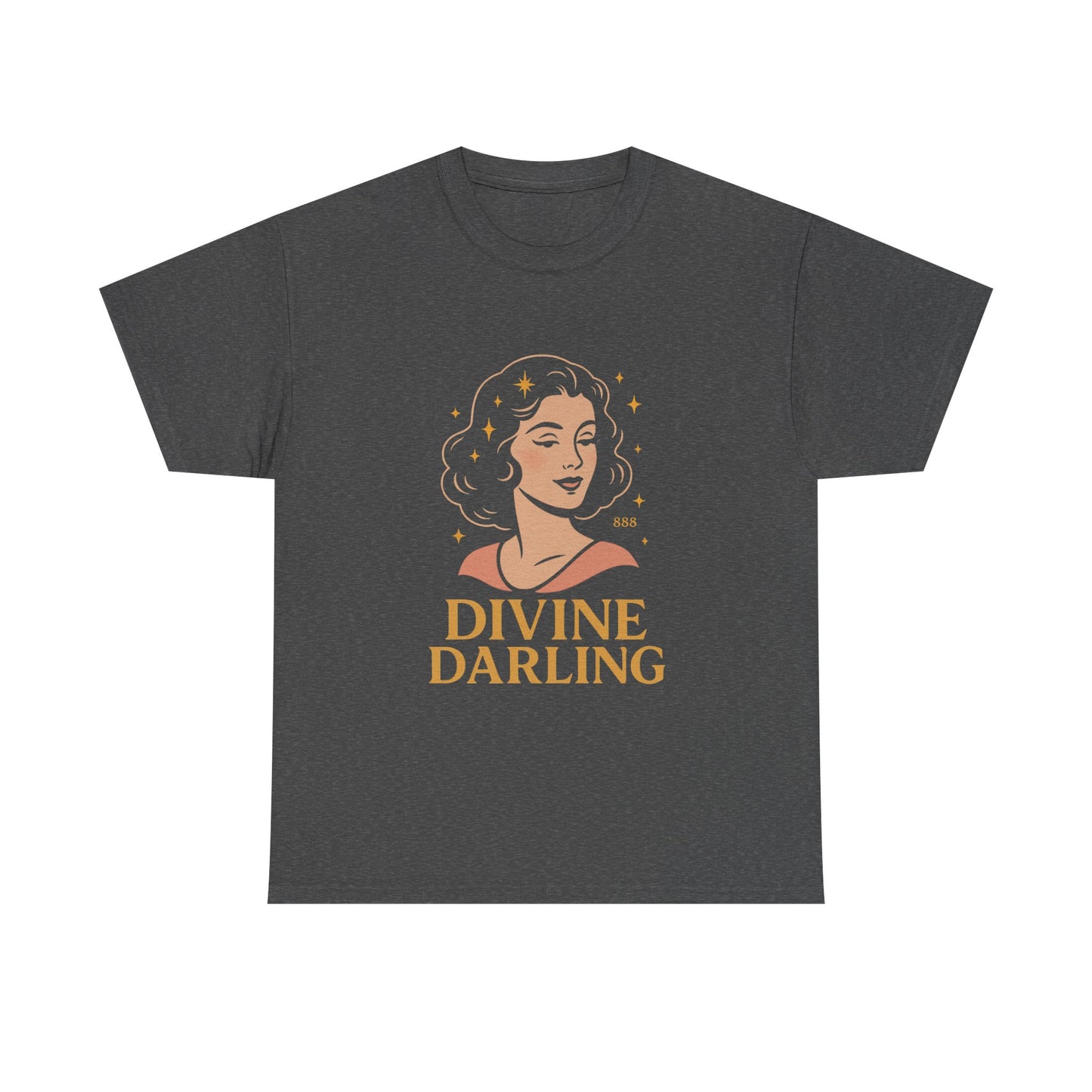 Wearing 888 Like It’s Chanel – Divine Darling T-Shirt, Vintage Retro Unisex Tee, 50s Pin Up Spirit Shirt - Madame Soulière