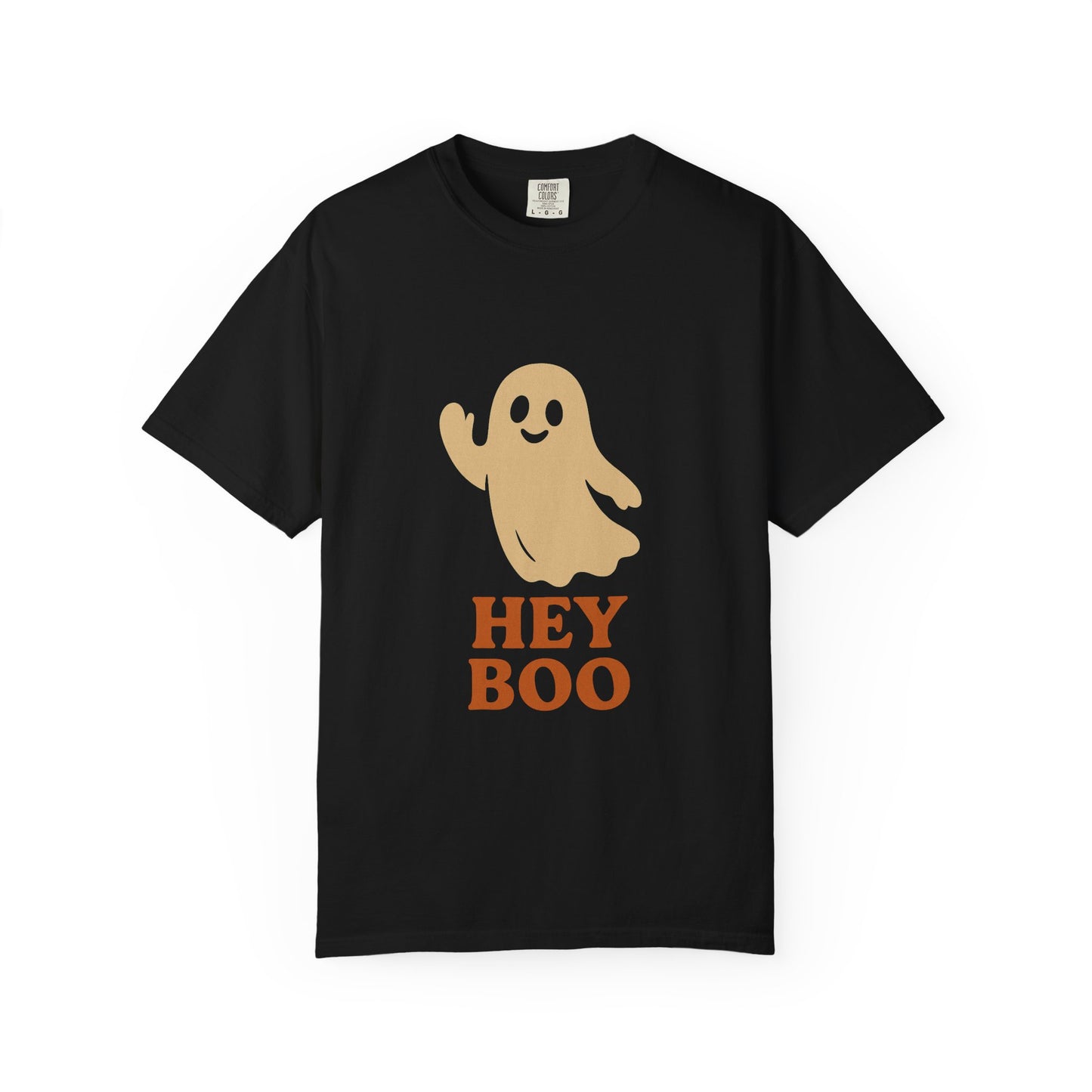 Retro Halloween Ghost T-Shirt – Vintage Pin Up Style Tee, Spooky Season Graphic Top, Hey Boo Shirt for Women & Men - Madame Soulière