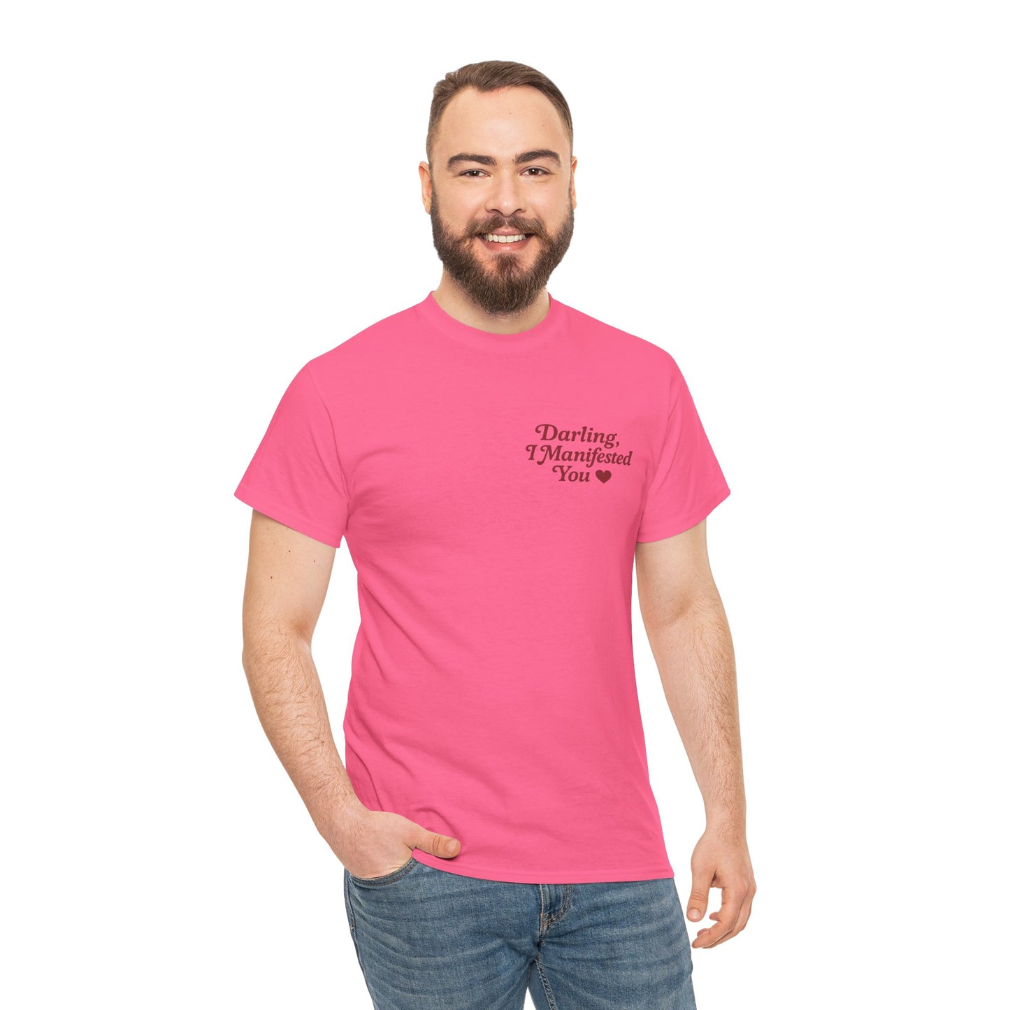 Darling, I Manifested You – Retro Mini Graphic Tee | Unisex Vintage Spiritual Shirt - Madame Soulière