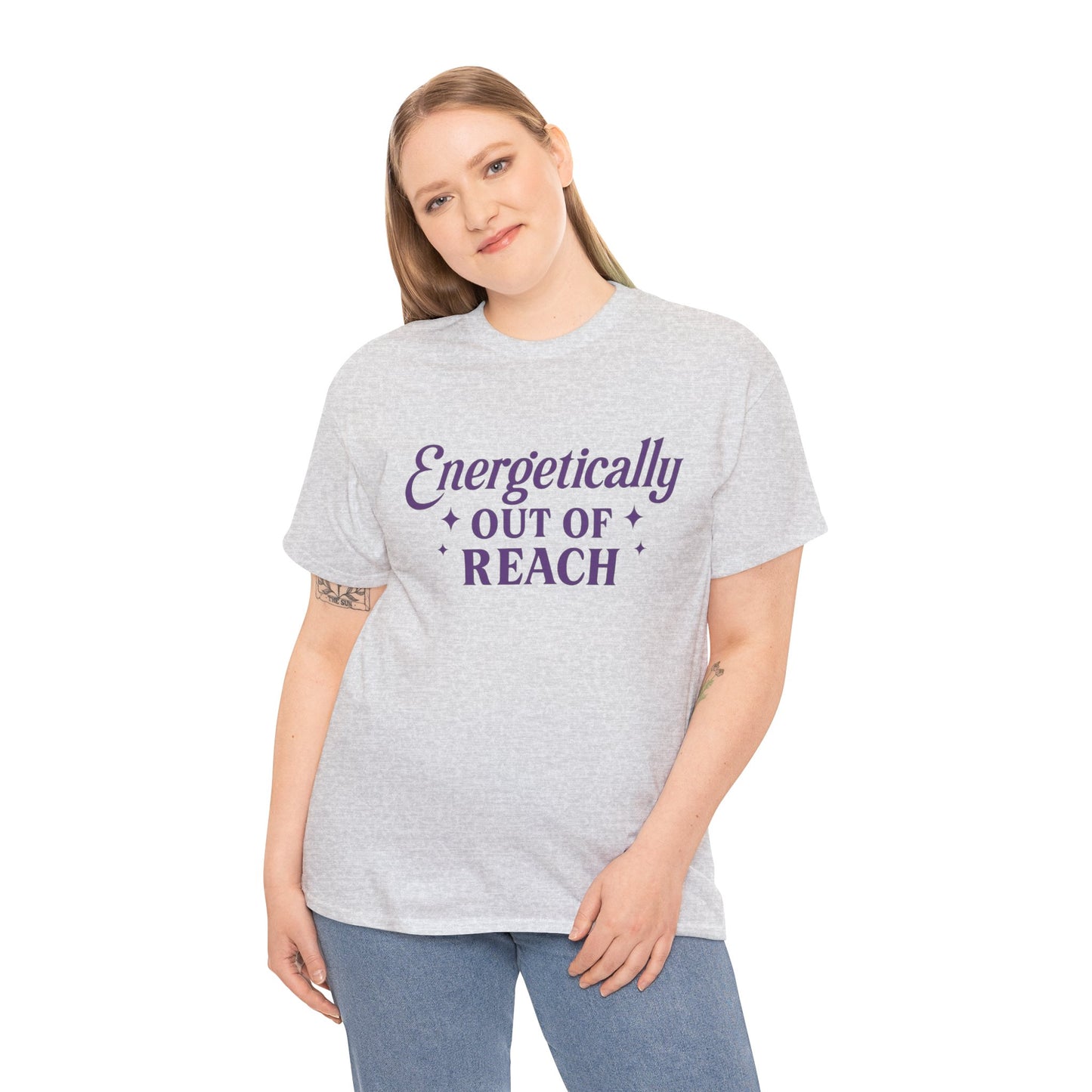 Energetically Out of Reach Unisex T-Shirt – Retro Vintage Graphic Tee, Spiritual Pin Up Shirt, Aesthetic Cosmic Vibes Top - Madame Soulière