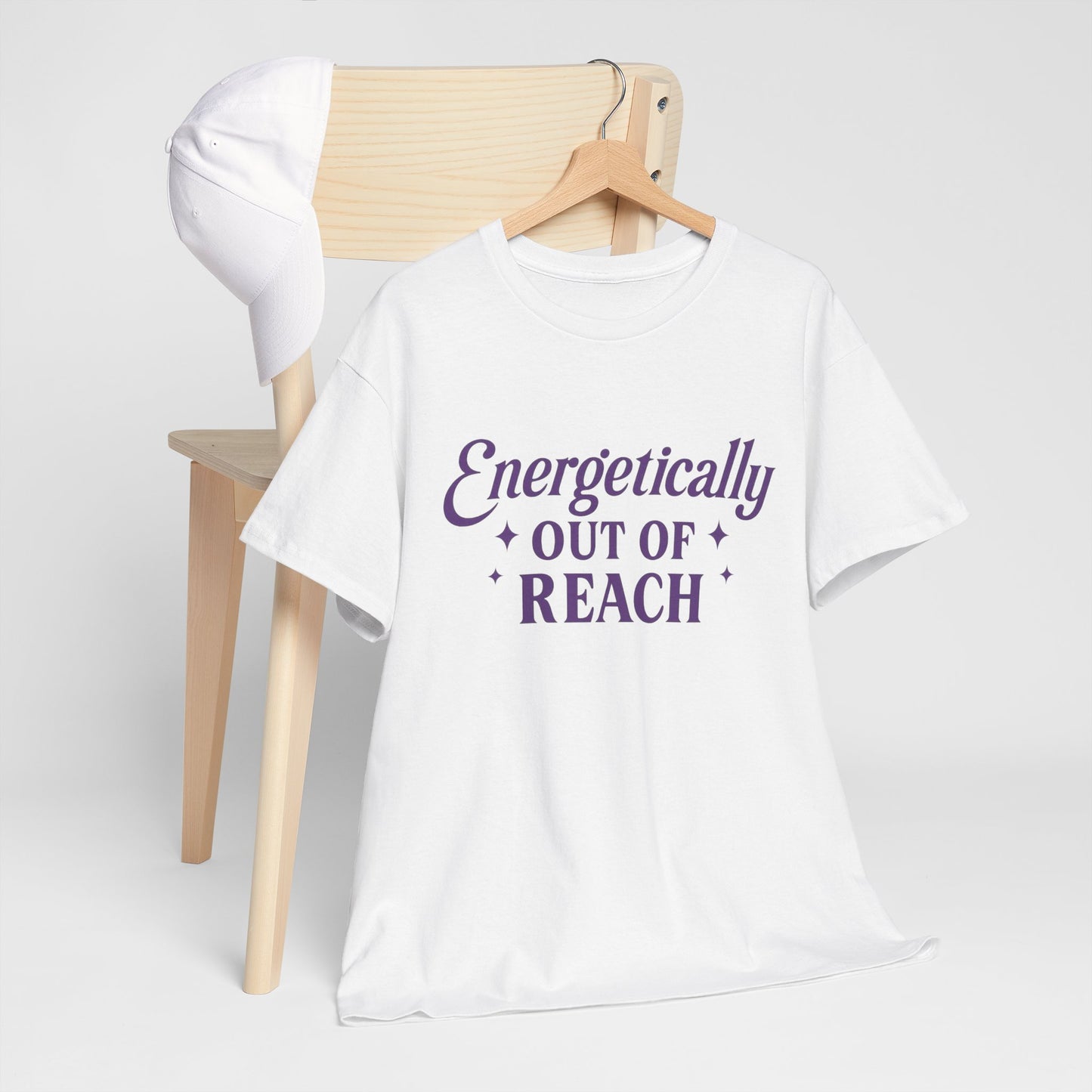 Energetically Out of Reach Unisex T-Shirt – Retro Vintage Graphic Tee, Spiritual Pin Up Shirt, Aesthetic Cosmic Vibes Top - Madame Soulière