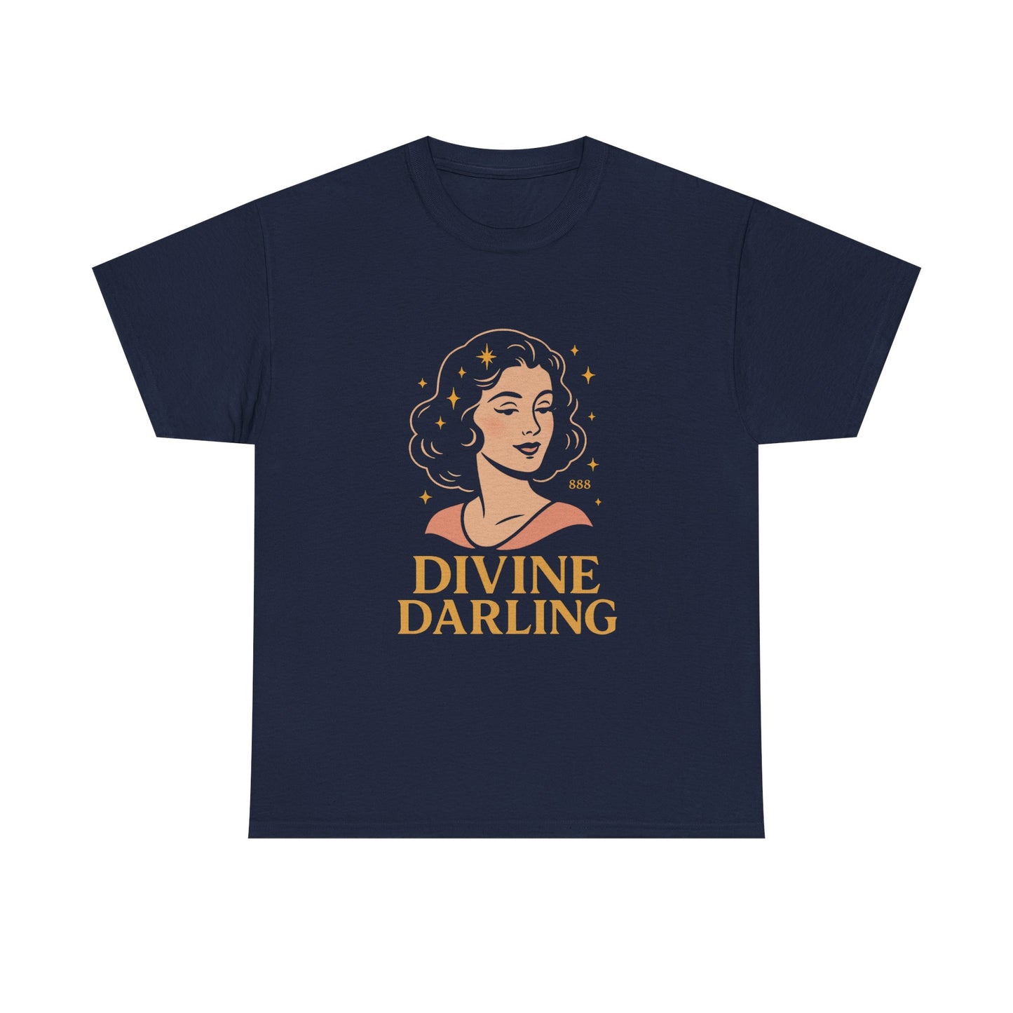 Wearing 888 Like It’s Chanel – Divine Darling T-Shirt, Vintage Retro Unisex Tee, 50s Pin Up Spirit Shirt - Madame Soulière