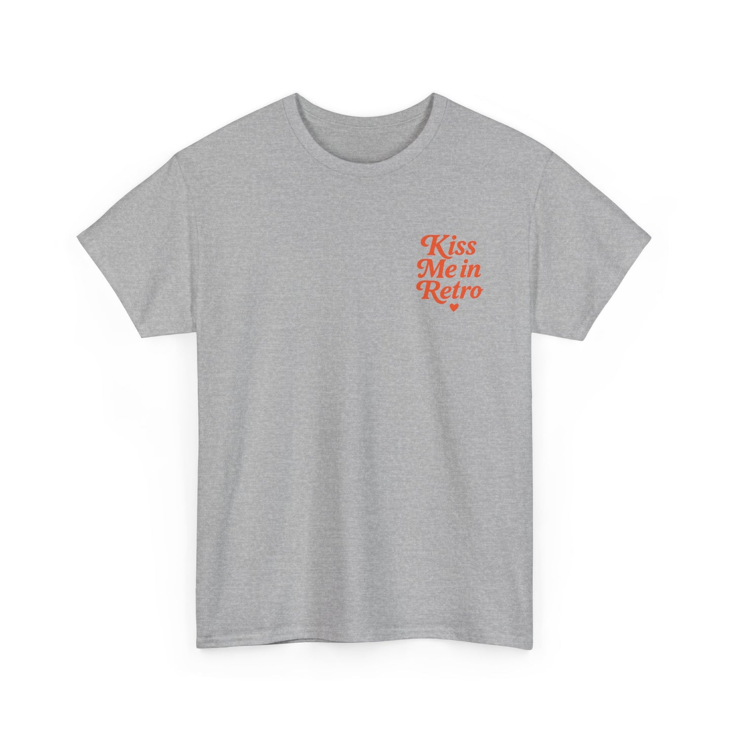 Retro Mini Slogan Unisex T-Shirt – Kiss Me in Retro Graphic Tee, Vintage Pin Up Inspired Top, 50s Rockabilly Style, Feminine Retro Statement Shirt - Madame Soulière