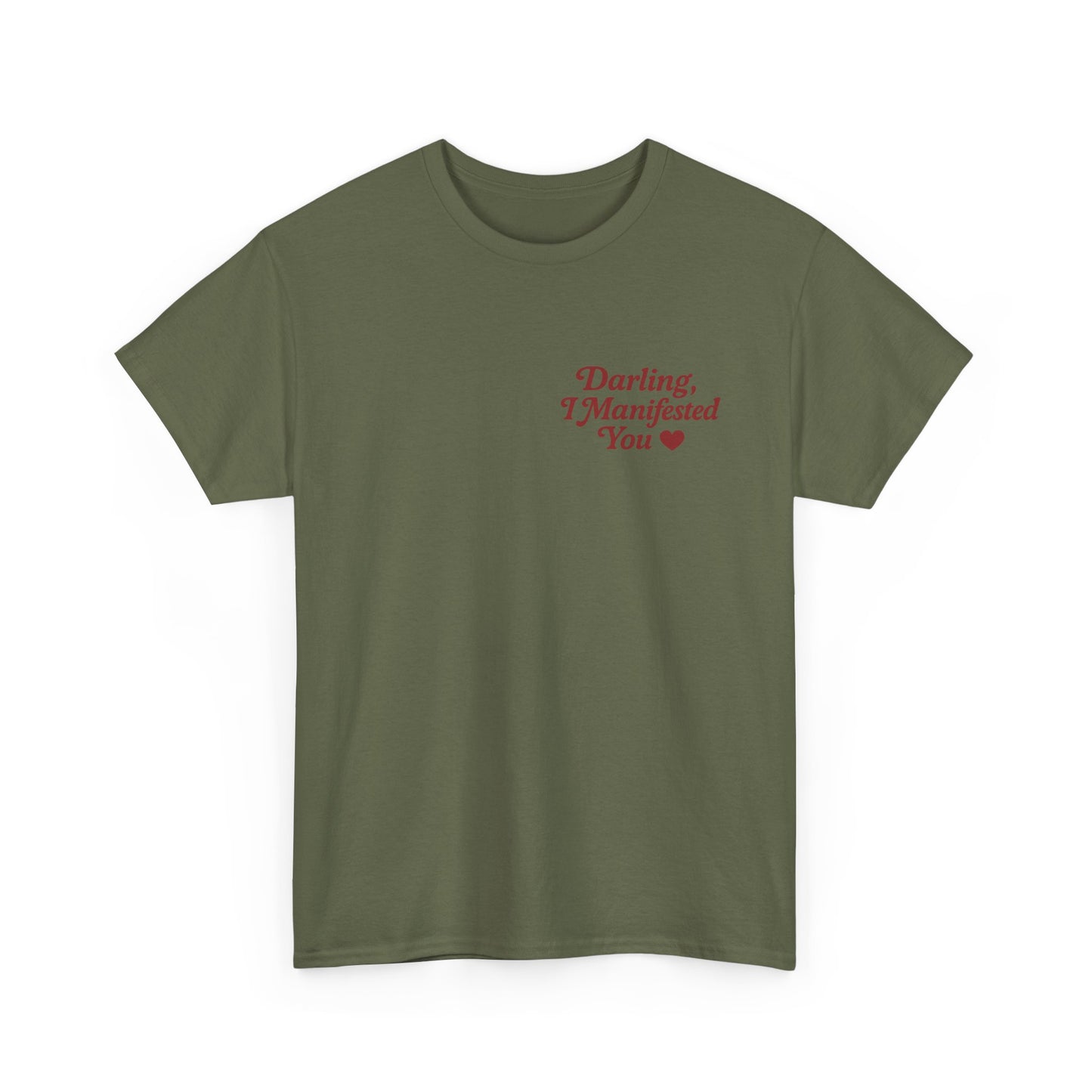 Darling, I Manifested You – Retro Mini Graphic Tee | Unisex Vintage Spiritual Shirt - Madame Soulière