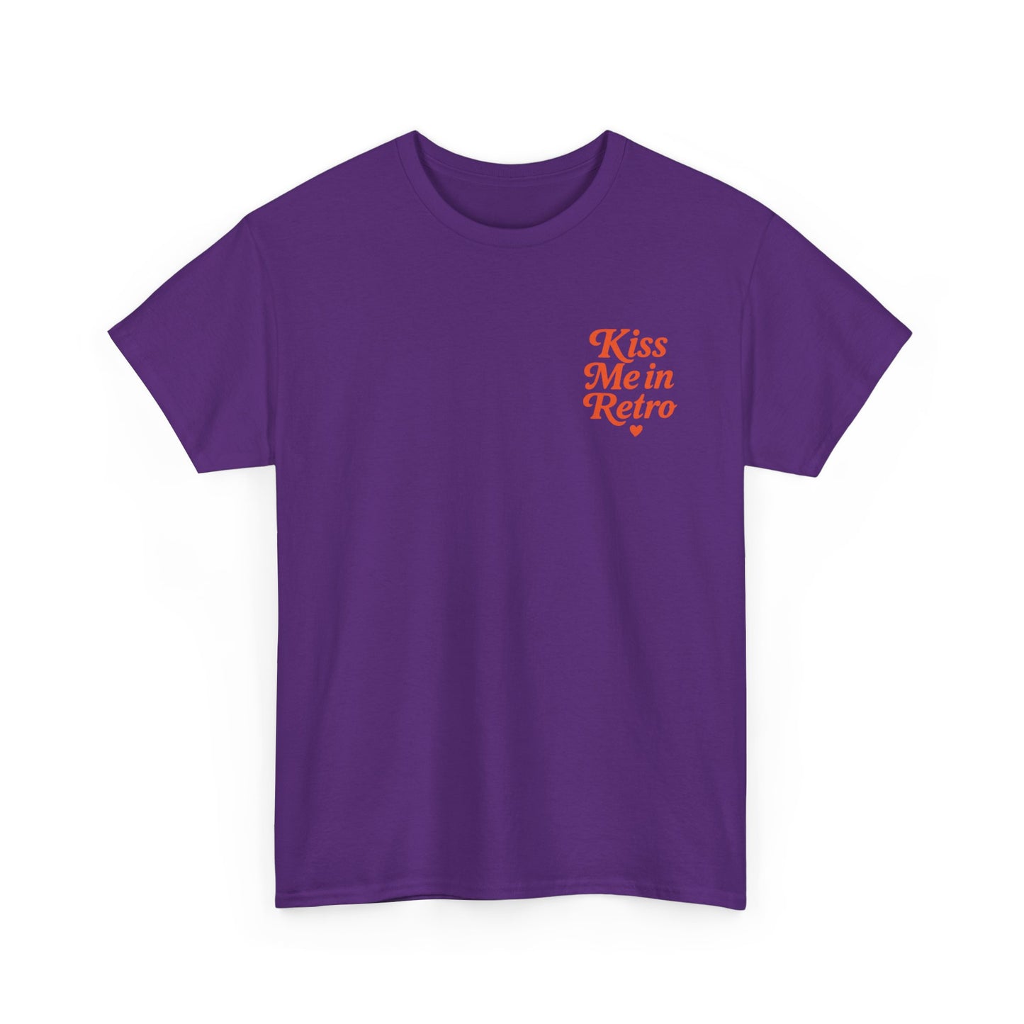 Retro Mini Slogan Unisex T-Shirt – Kiss Me in Retro Graphic Tee, Vintage Pin Up Inspired Top, 50s Rockabilly Style, Feminine Retro Statement Shirt - Madame Soulière