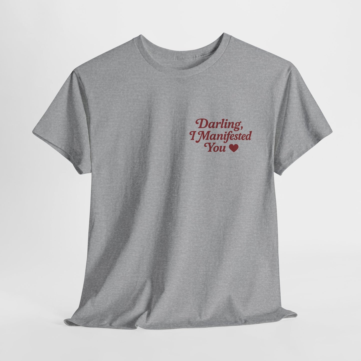 Darling, I Manifested You – Retro Mini Graphic Tee | Unisex Vintage Spiritual Shirt - Madame Soulière