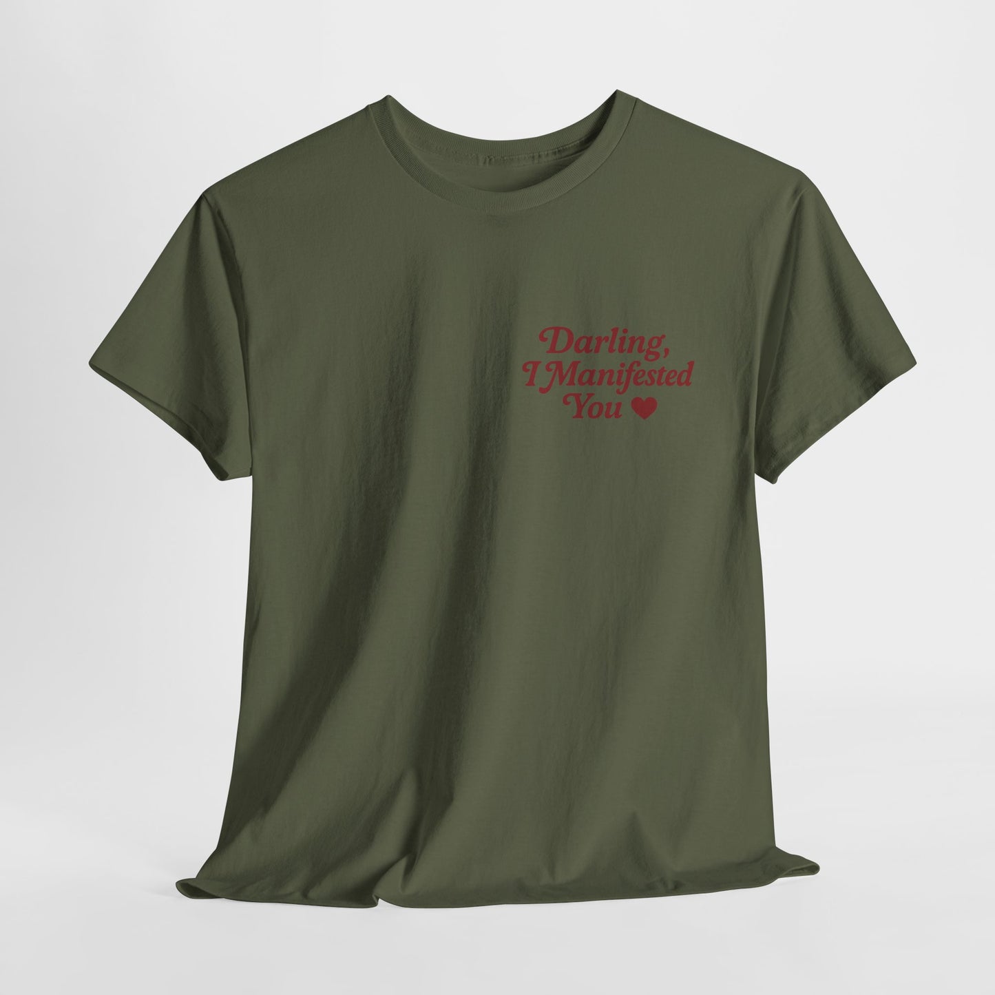 Darling, I Manifested You – Retro Mini Graphic Tee | Unisex Vintage Spiritual Shirt - Madame Soulière