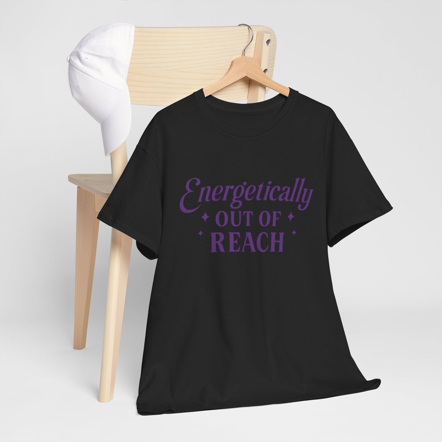 Energetically Out of Reach Unisex T-Shirt – Retro Vintage Graphic Tee, Spiritual Pin Up Shirt, Aesthetic Cosmic Vibes Top - Madame Soulière