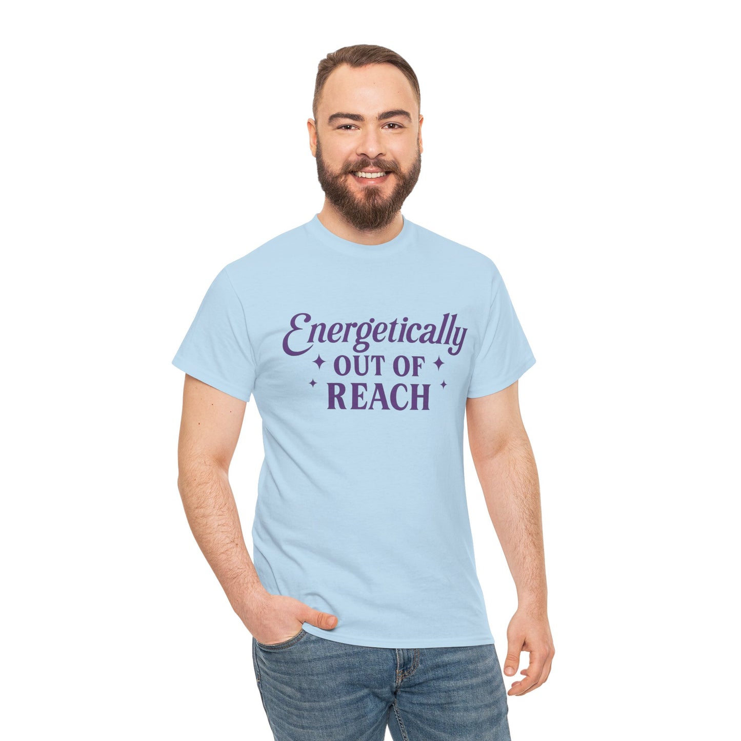 Energetically Out of Reach Unisex T-Shirt – Retro Vintage Graphic Tee, Spiritual Pin Up Shirt, Aesthetic Cosmic Vibes Top - Madame Soulière