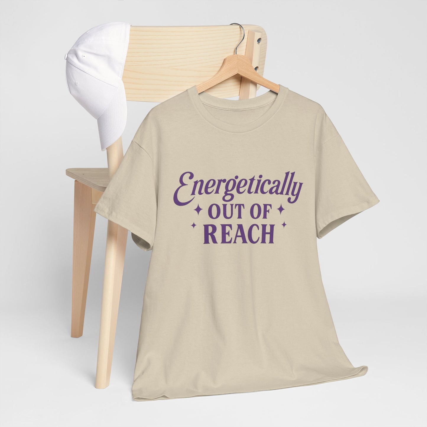 Energetically Out of Reach Unisex T-Shirt – Retro Vintage Graphic Tee, Spiritual Pin Up Shirt, Aesthetic Cosmic Vibes Top - Madame Soulière
