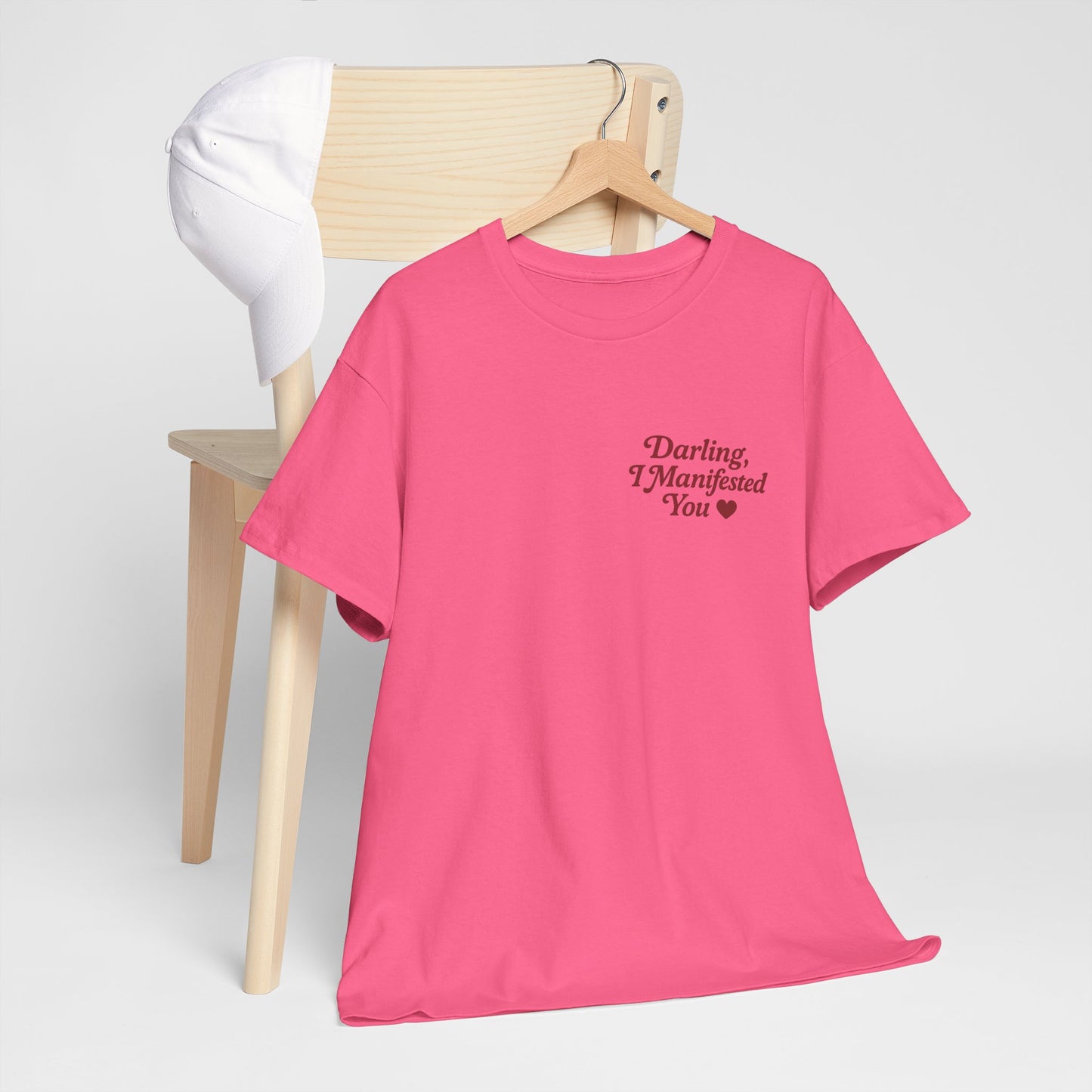 Darling, I Manifested You – Retro Mini Graphic Tee | Unisex Vintage Spiritual Shirt - Madame Soulière