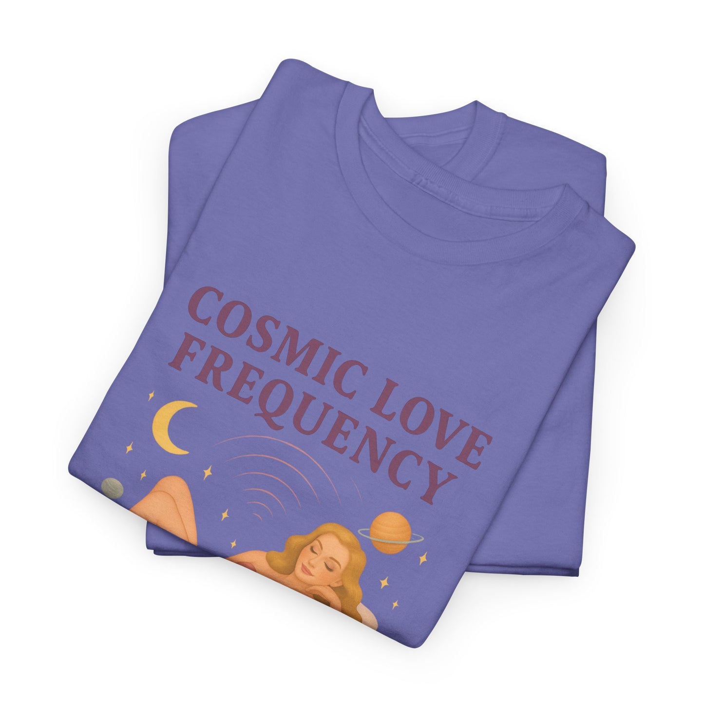 Cosmic Love Frequency 963 Hz Unisex T-Shirt – Retro Vintage Spiritual Graphic Tee, Angel Number Vibes, Feminine Pin Up Inspired Top - Madame Soulière