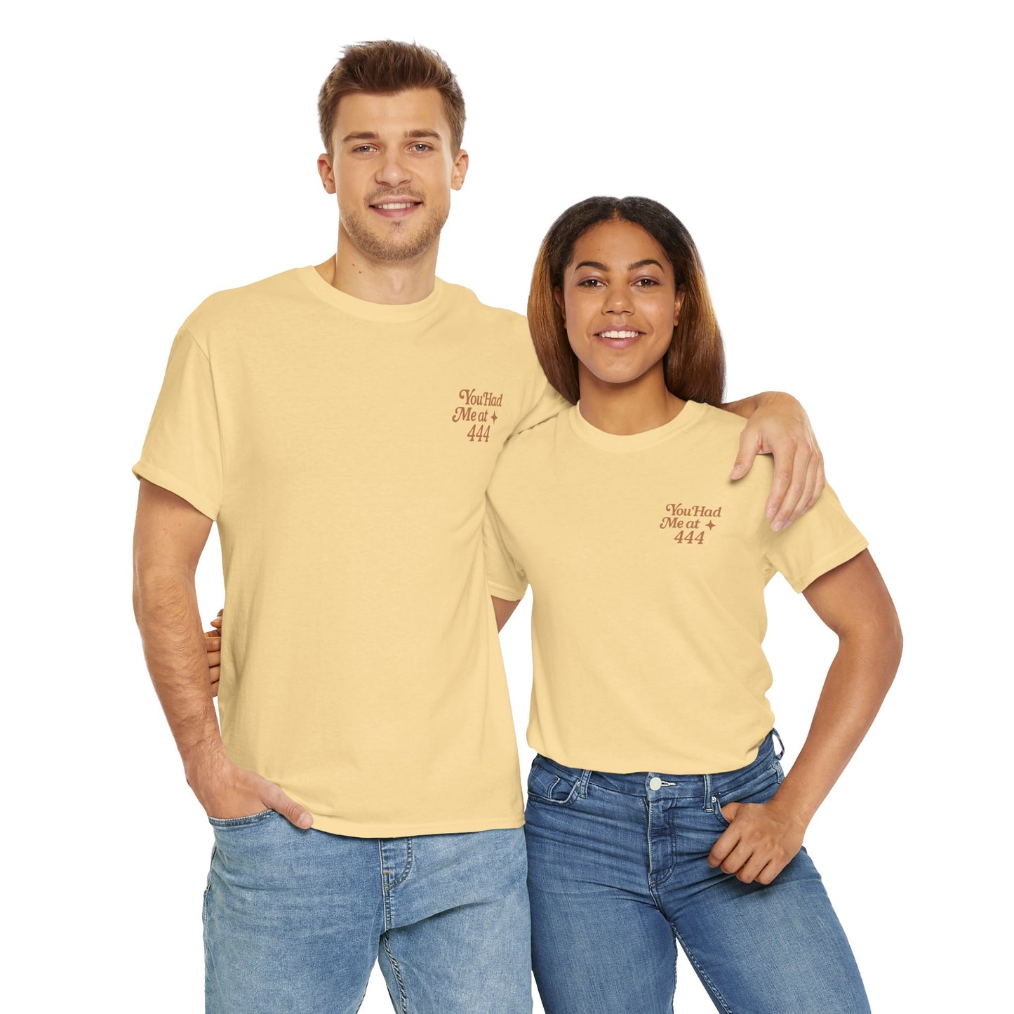 You Had Me at 444 – Retro Angel Number Mini Graphic Tee | Unisex Vintage Spiritual Shirt - Madame Soulière