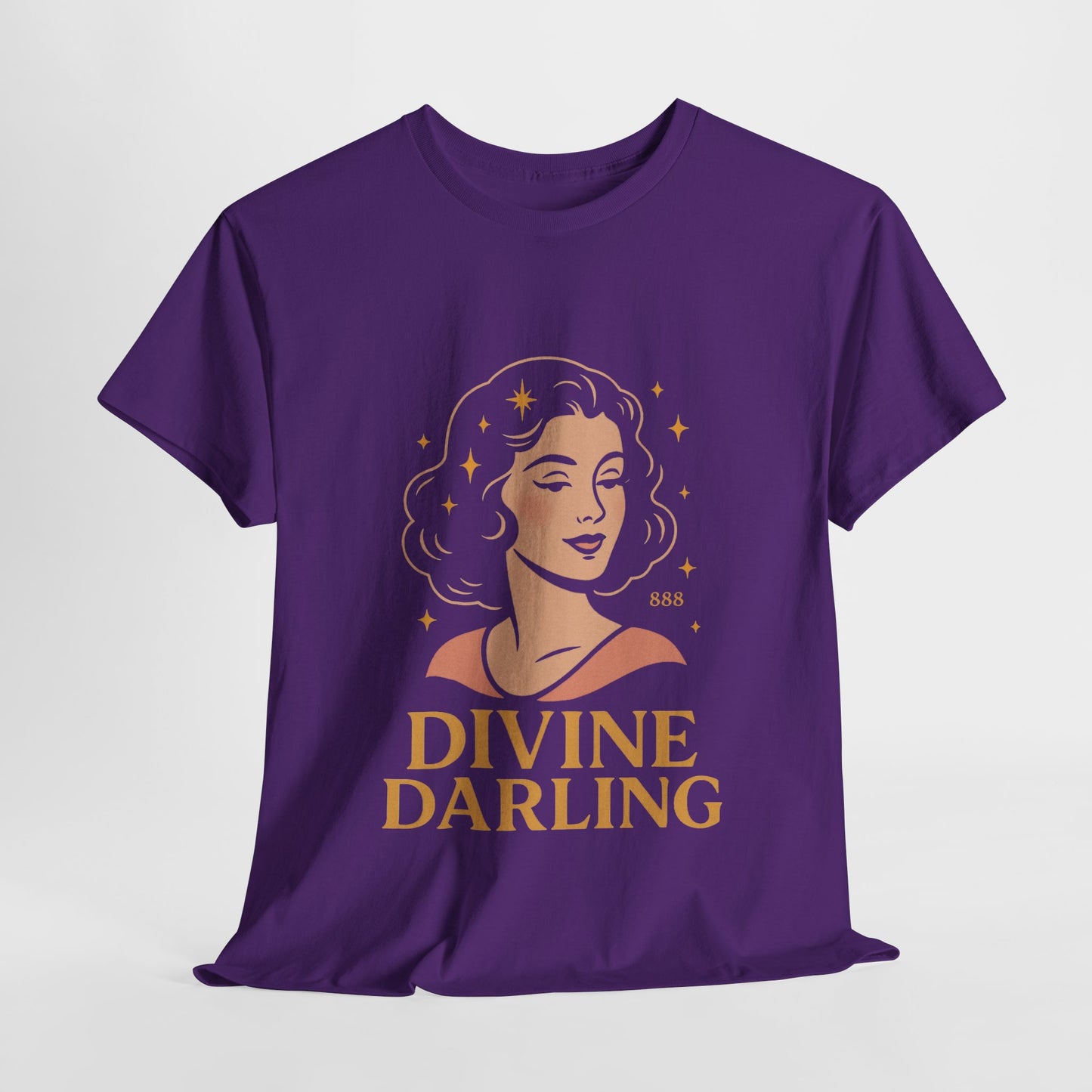 Wearing 888 Like It’s Chanel – Divine Darling T-Shirt, Vintage Retro Unisex Tee, 50s Pin Up Spirit Shirt - Madame Soulière