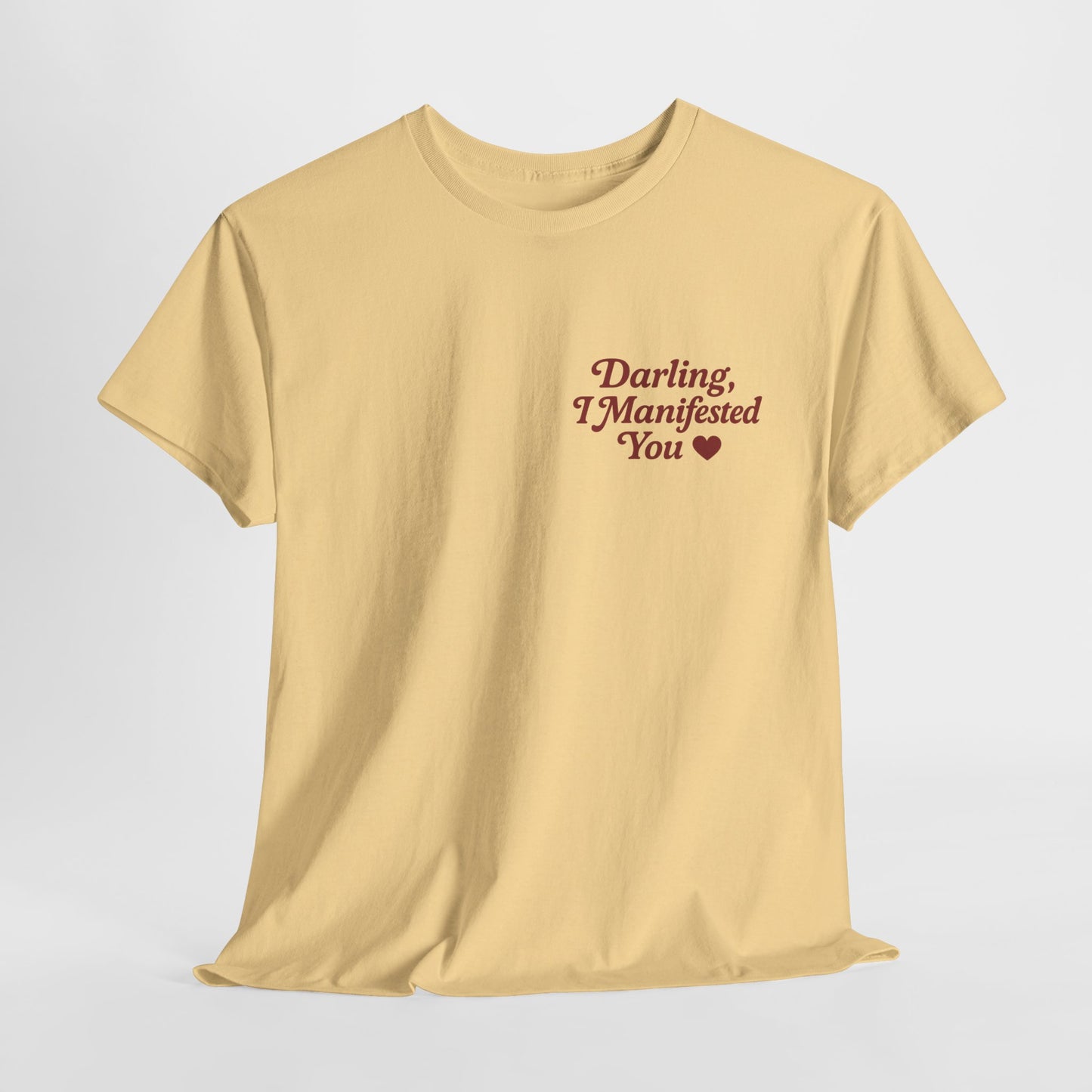 Darling, I Manifested You – Retro Mini Graphic Tee | Unisex Vintage Spiritual Shirt - Madame Soulière