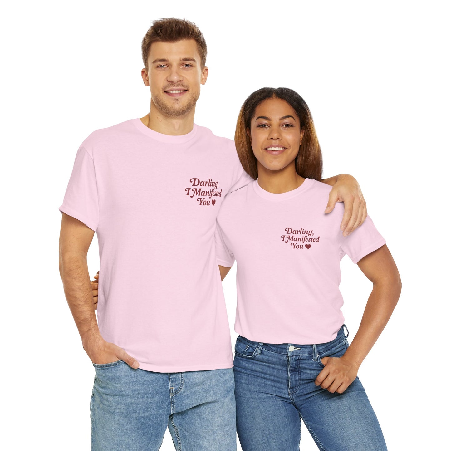 Darling, I Manifested You – Retro Mini Graphic Tee | Unisex Vintage Spiritual Shirt - Madame Soulière