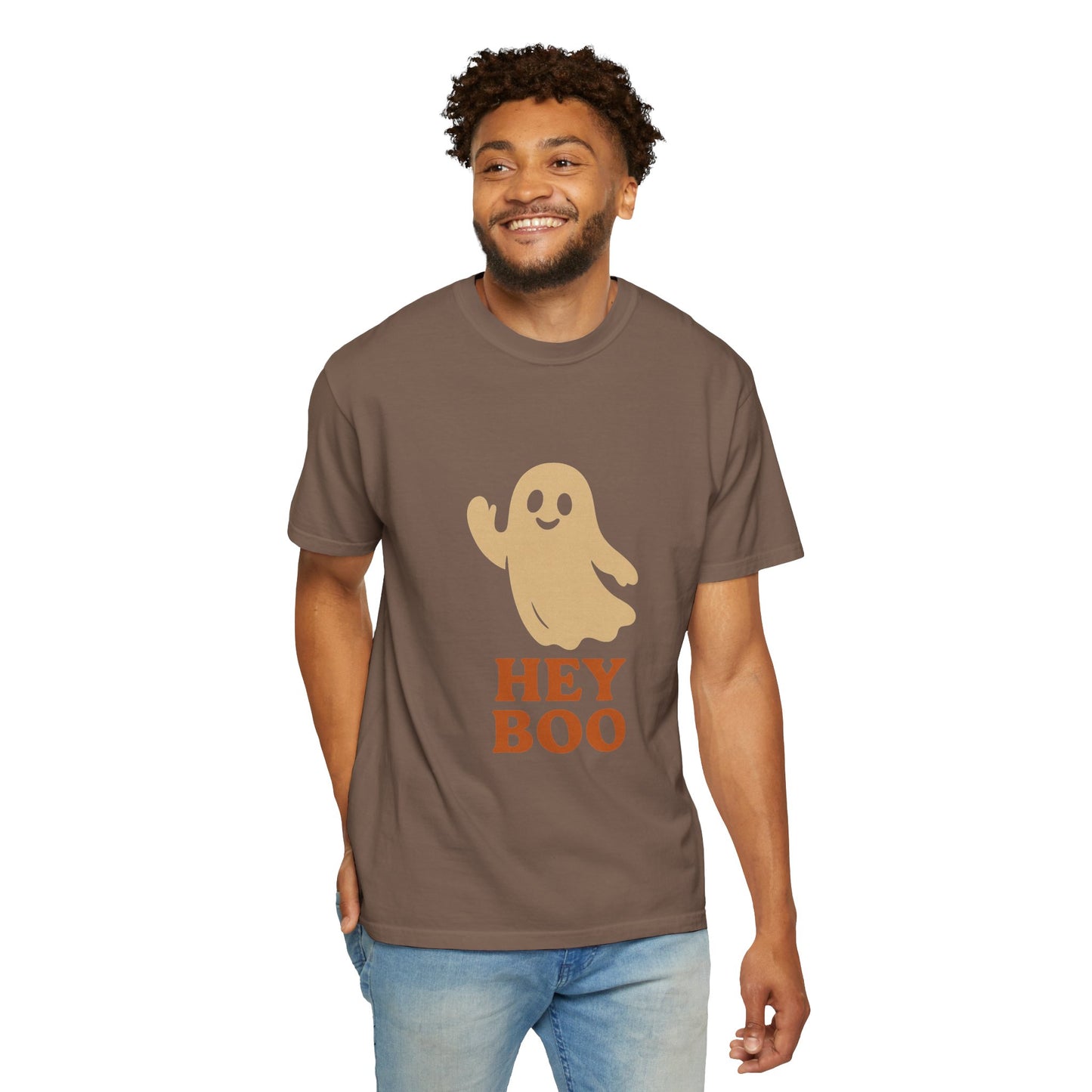 Retro Halloween Ghost T-Shirt – Vintage Pin Up Style Tee, Spooky Season Graphic Top, Hey Boo Shirt for Women & Men - Madame Soulière