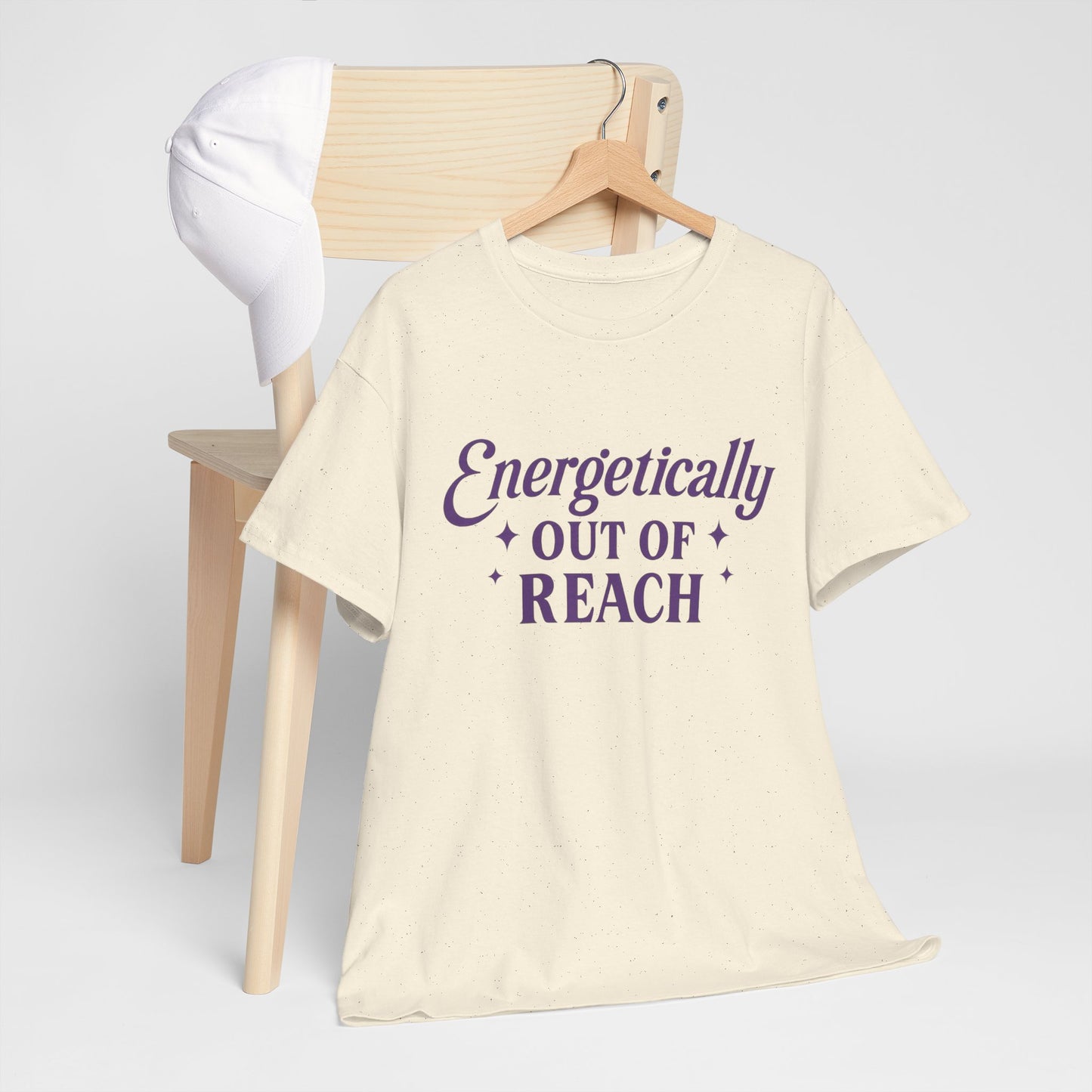 Energetically Out of Reach Unisex T-Shirt – Retro Vintage Graphic Tee, Spiritual Pin Up Shirt, Aesthetic Cosmic Vibes Top - Madame Soulière