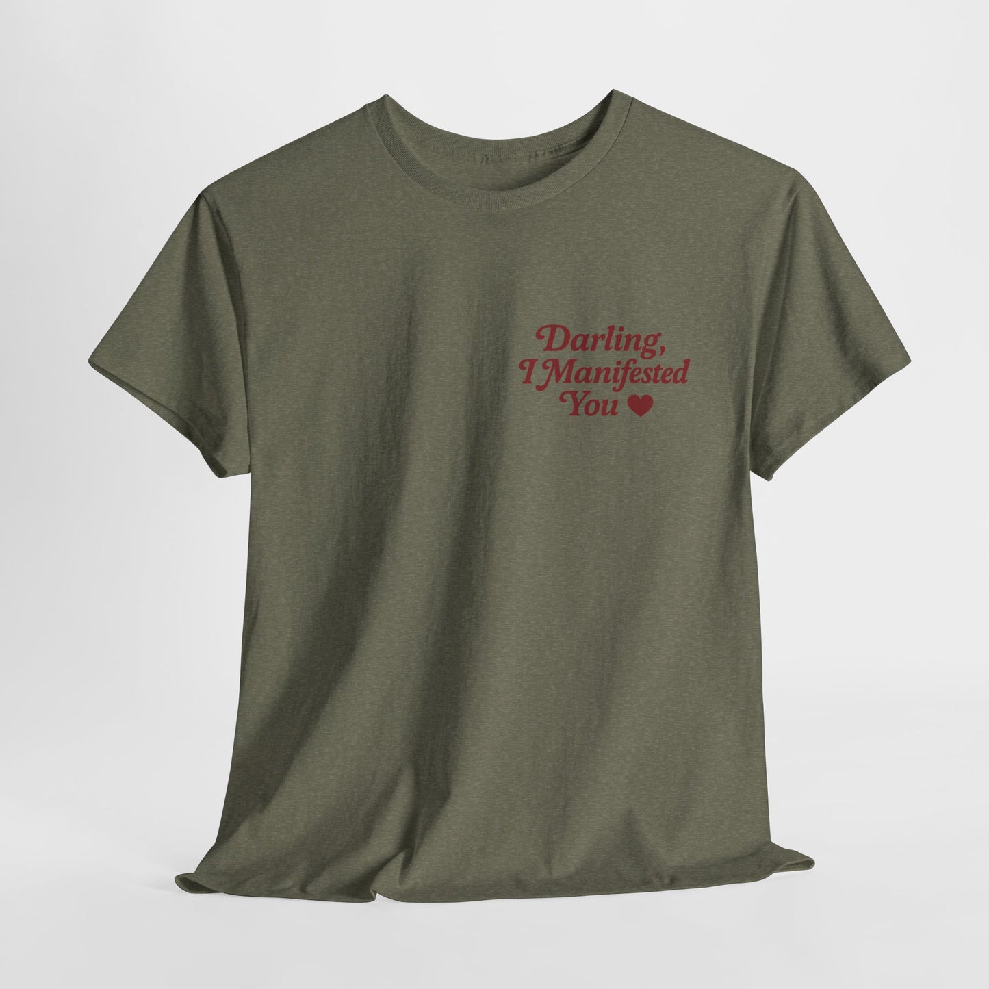 Darling, I Manifested You – Retro Mini Graphic Tee | Unisex Vintage Spiritual Shirt - Madame Soulière