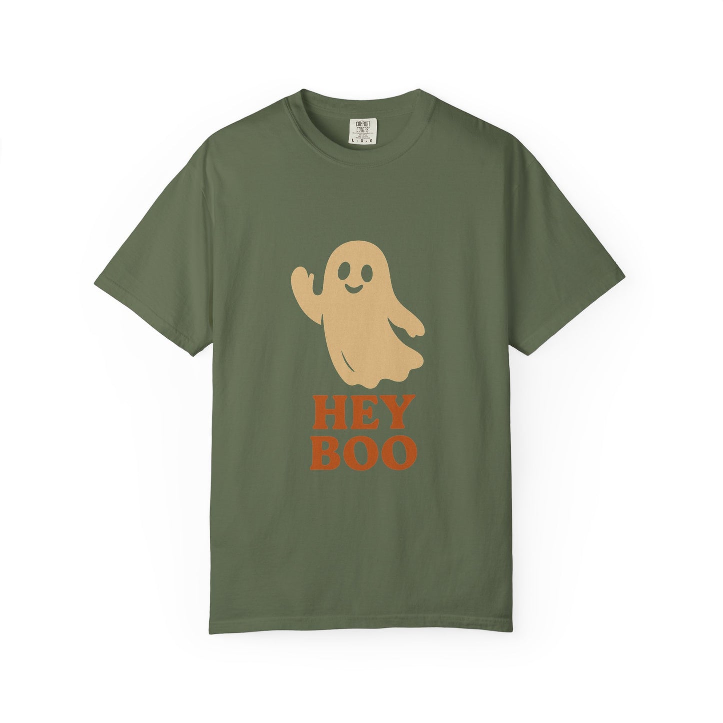 Retro Halloween Ghost T-Shirt – Vintage Pin Up Style Tee, Spooky Season Graphic Top, Hey Boo Shirt for Women & Men - Madame Soulière
