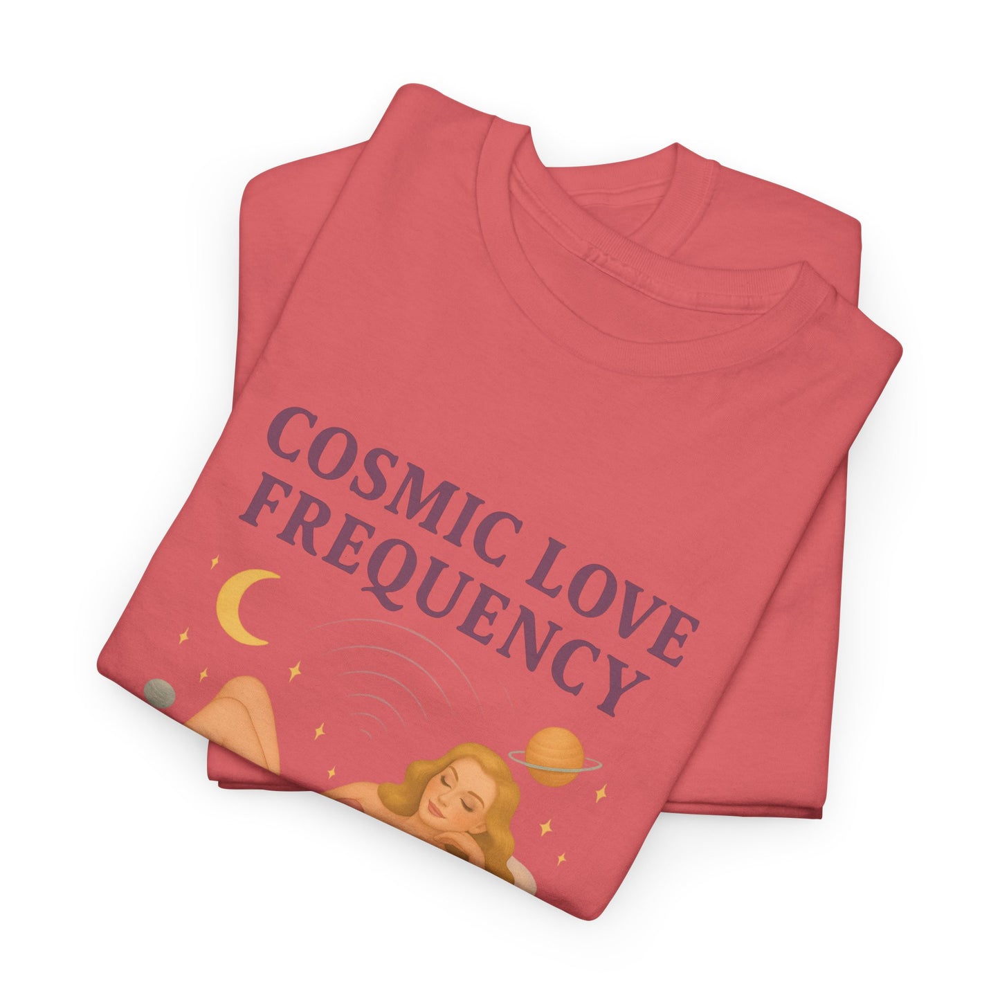 Cosmic Love Frequency 963 Hz Unisex T-Shirt – Retro Vintage Spiritual Graphic Tee, Angel Number Vibes, Feminine Pin Up Inspired Top - Madame Soulière