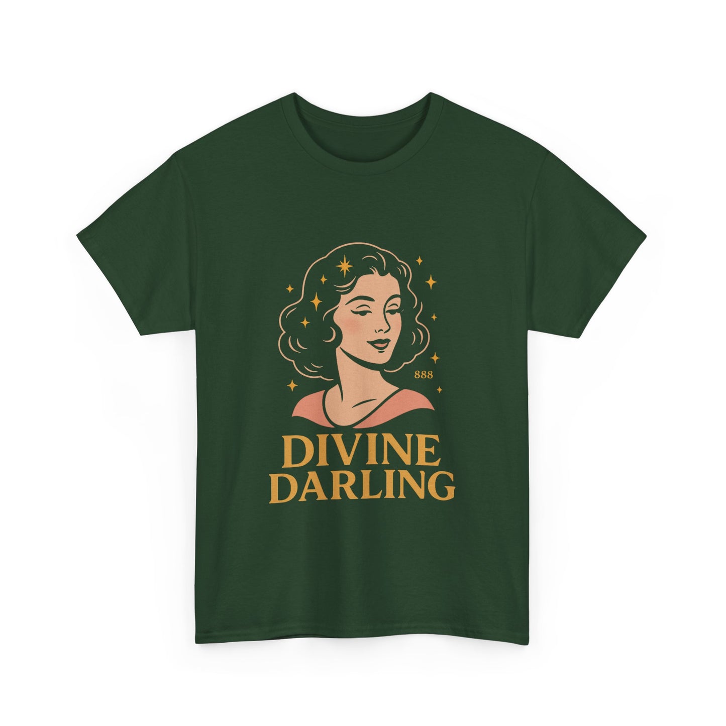 Wearing 888 Like It’s Chanel – Divine Darling T-Shirt, Vintage Retro Unisex Tee, 50s Pin Up Spirit Shirt - Madame Soulière