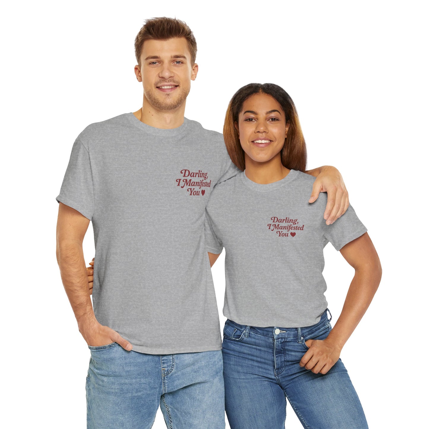 Darling, I Manifested You – Retro Mini Graphic Tee | Unisex Vintage Spiritual Shirt - Madame Soulière